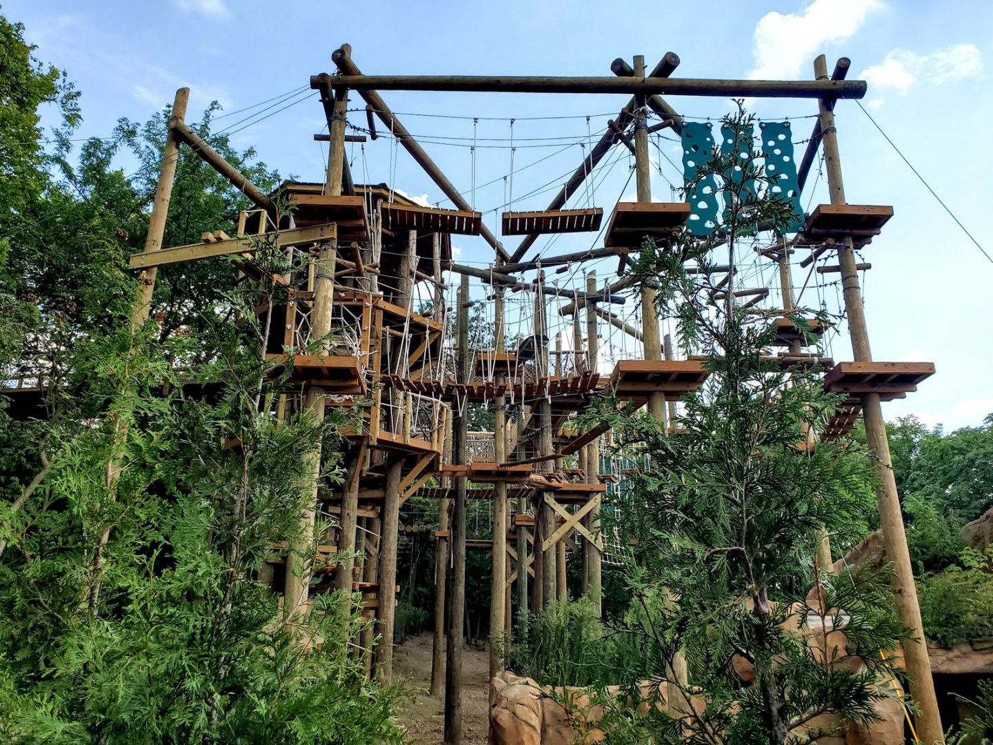 Aug. 2020 - New! Roo Valley - Rope Course (Former Sumatran Rhino Exhibit)