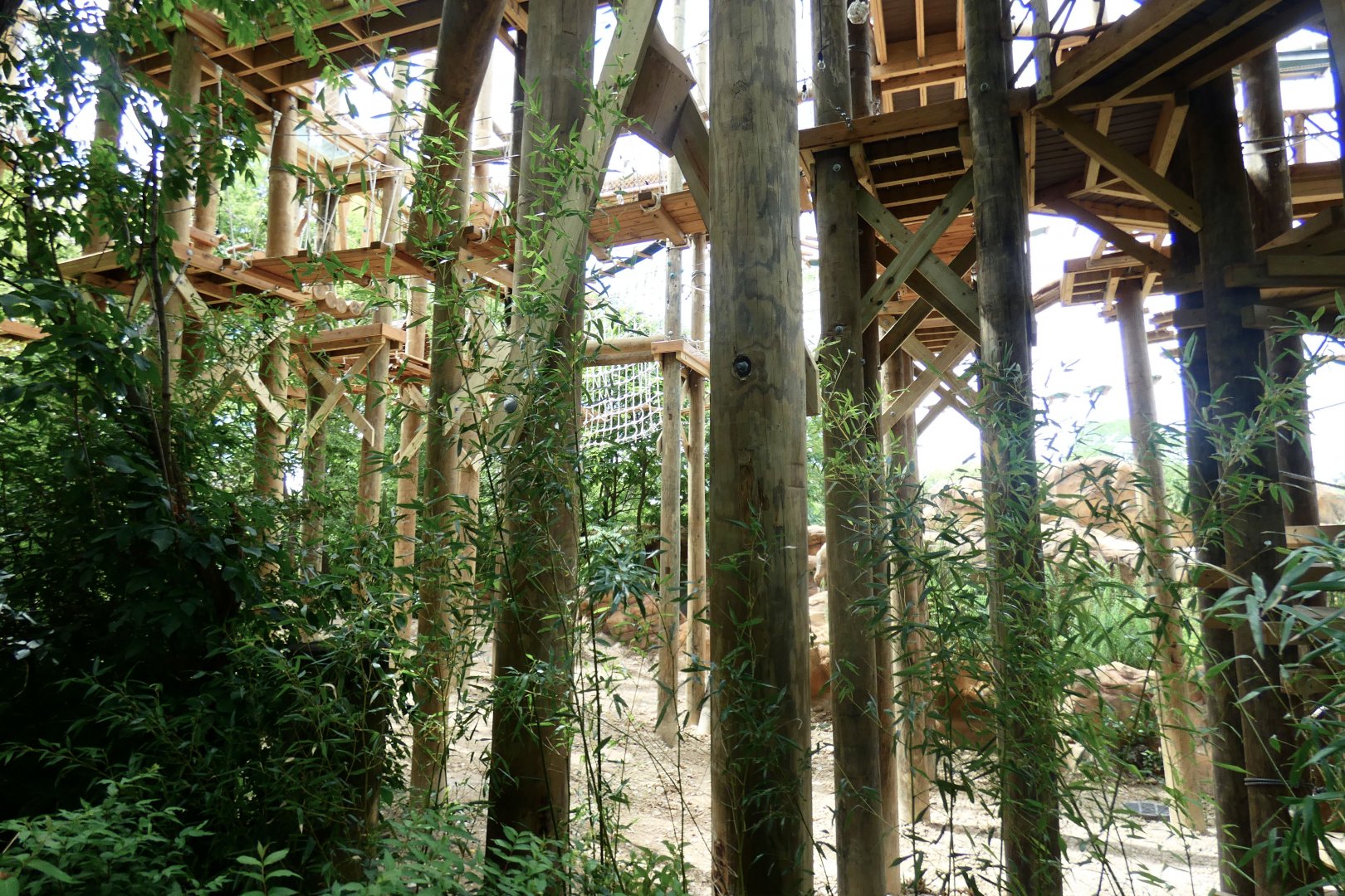 Aug. 2020 - New! Roo Valley - Rope Course (Former Sumatran Rhino Exhibit)