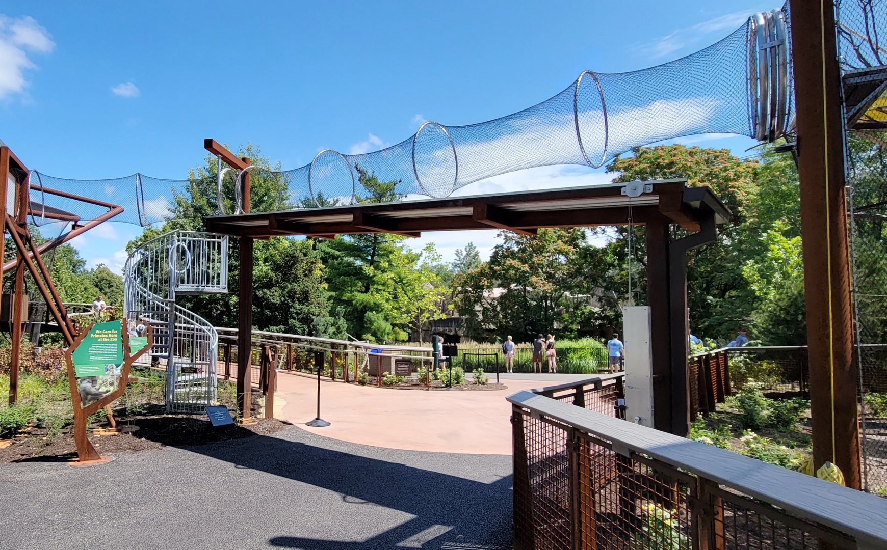 Aug. 2021 - New! Primate Canopy Trails - Fourth Exhibit Transfer Tunnel