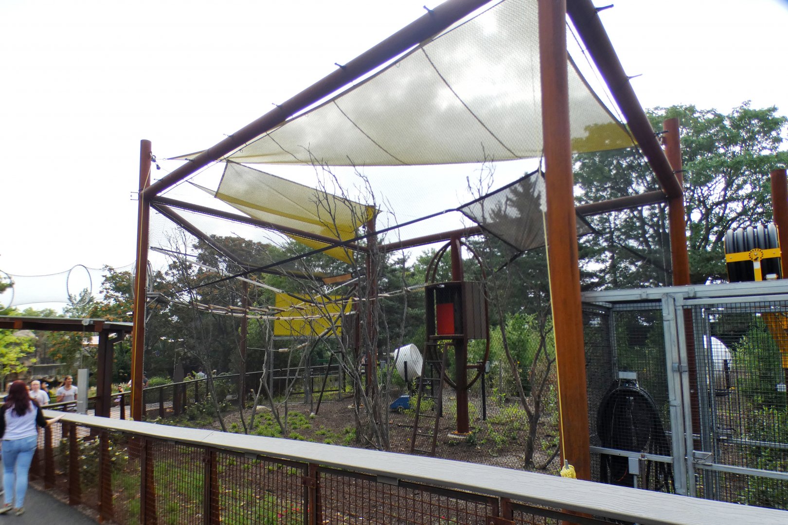 Aug. 2021 - New! Primate Canopy Trails - Fourth Rotational Exhibit (Empty Today)