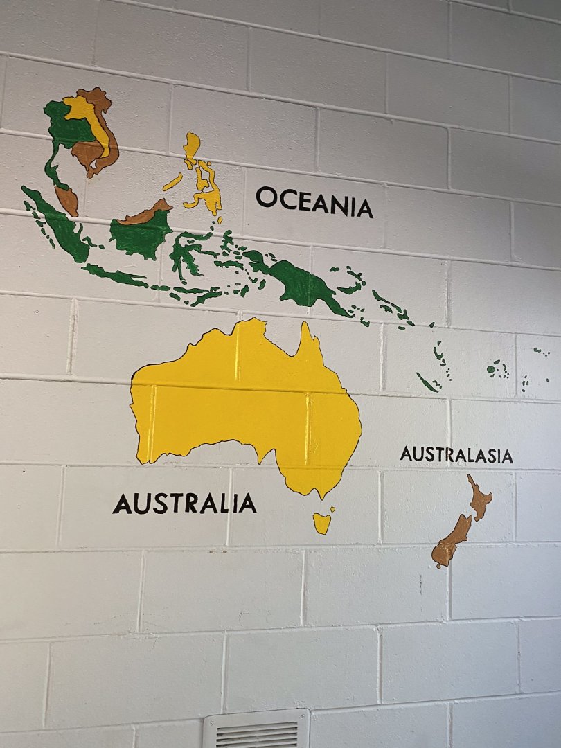 Australia & Oceania mural