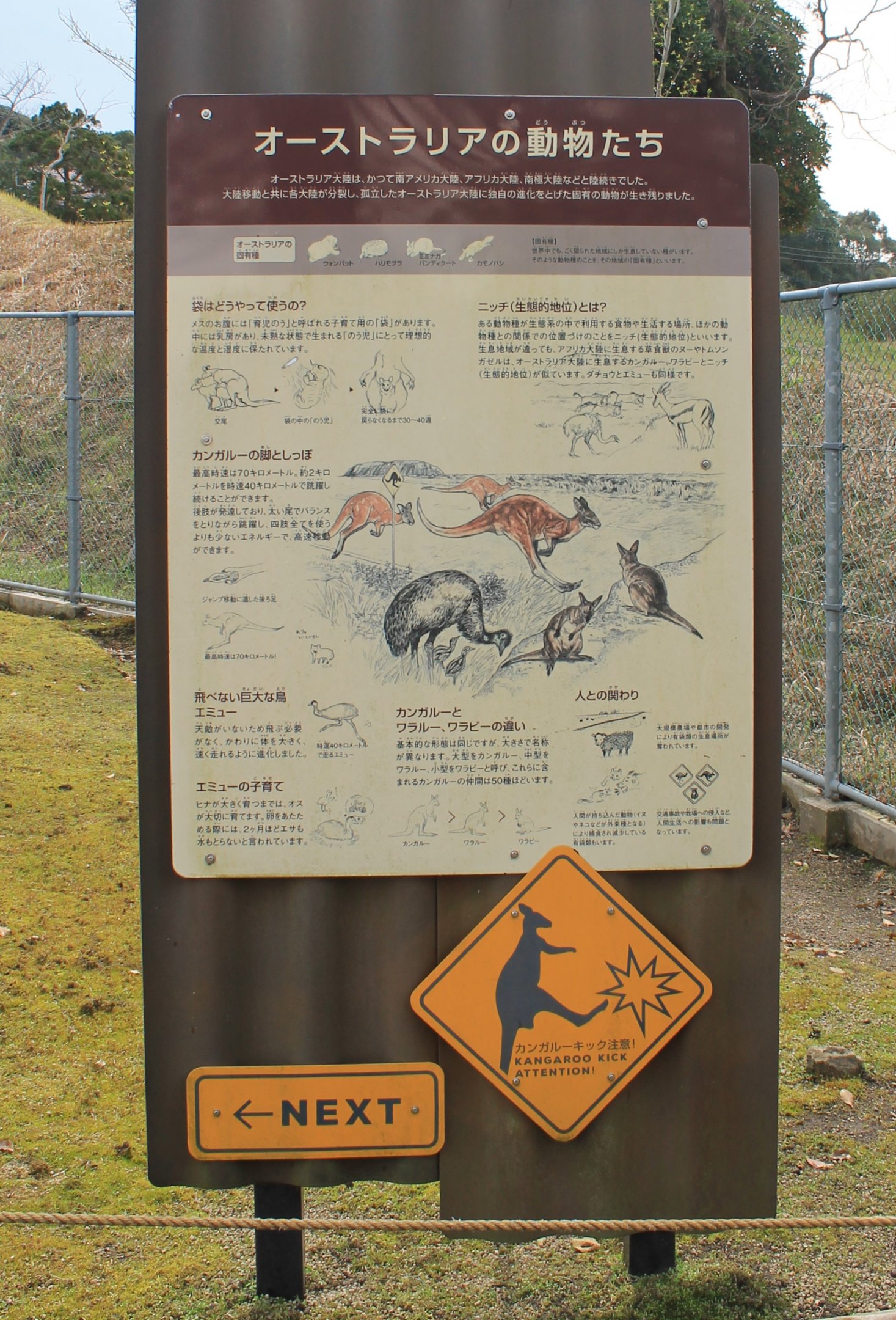 Australia signage - Hirakawa Zoo (Kagoshima)