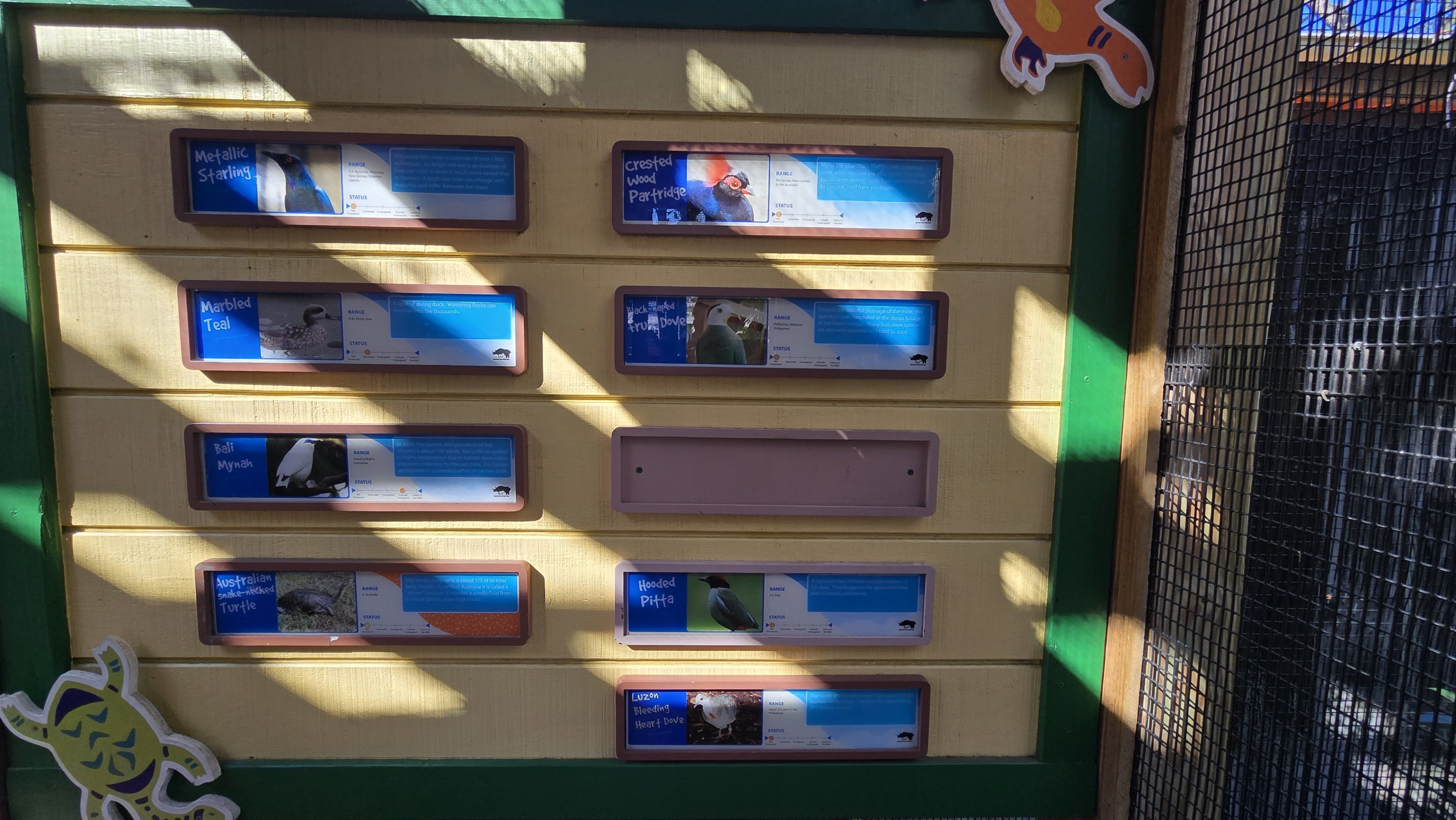 Australia - Straya's Bird Sanctuary signage