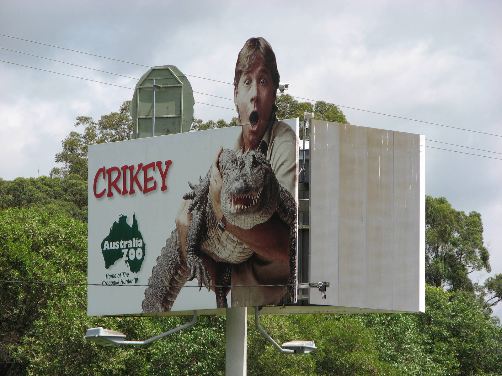 Australia Zoo 2007 - Billboard sign on the Steve Irwin Highway