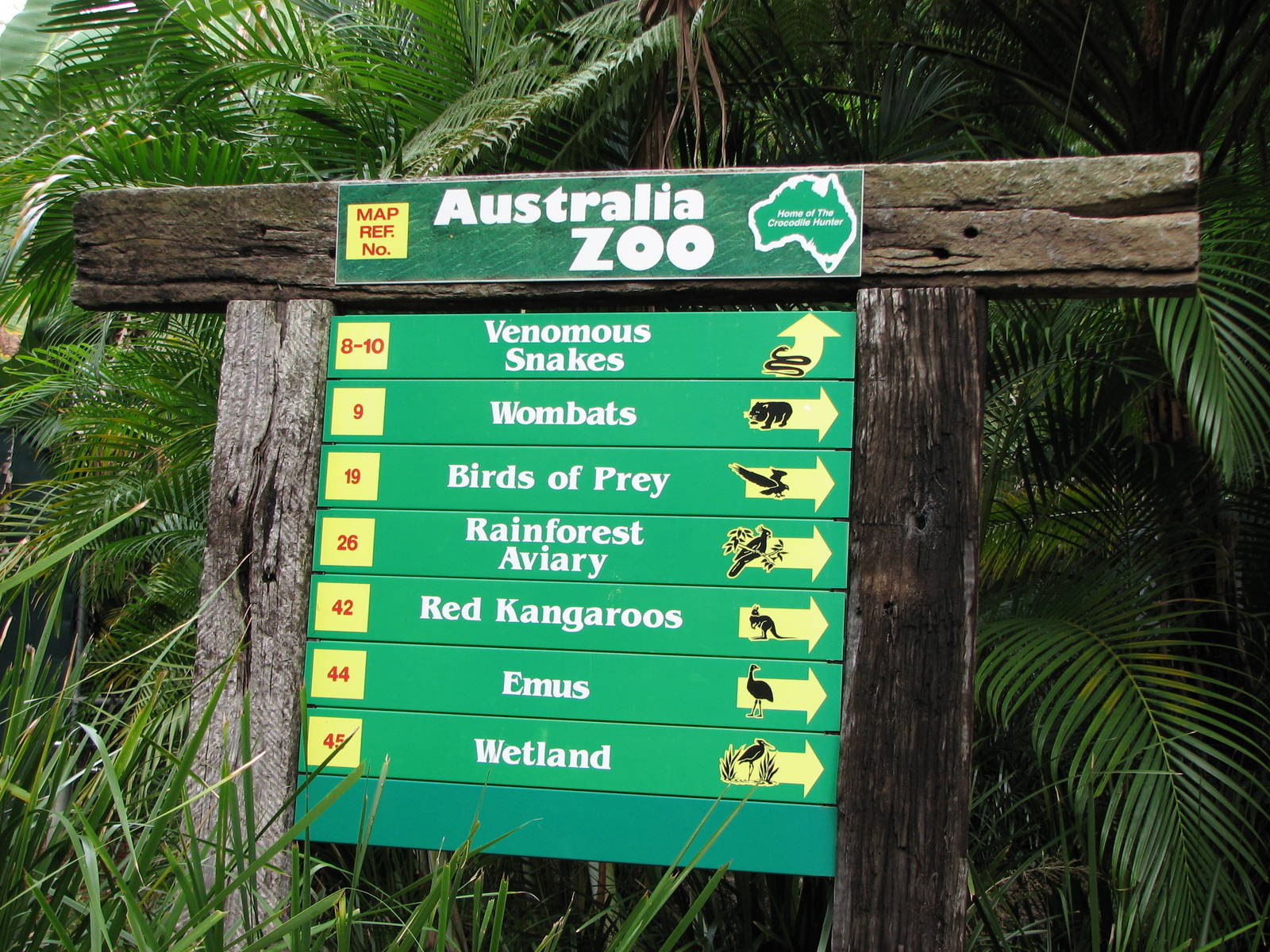 Australia Zoo 2007 - Signpost example