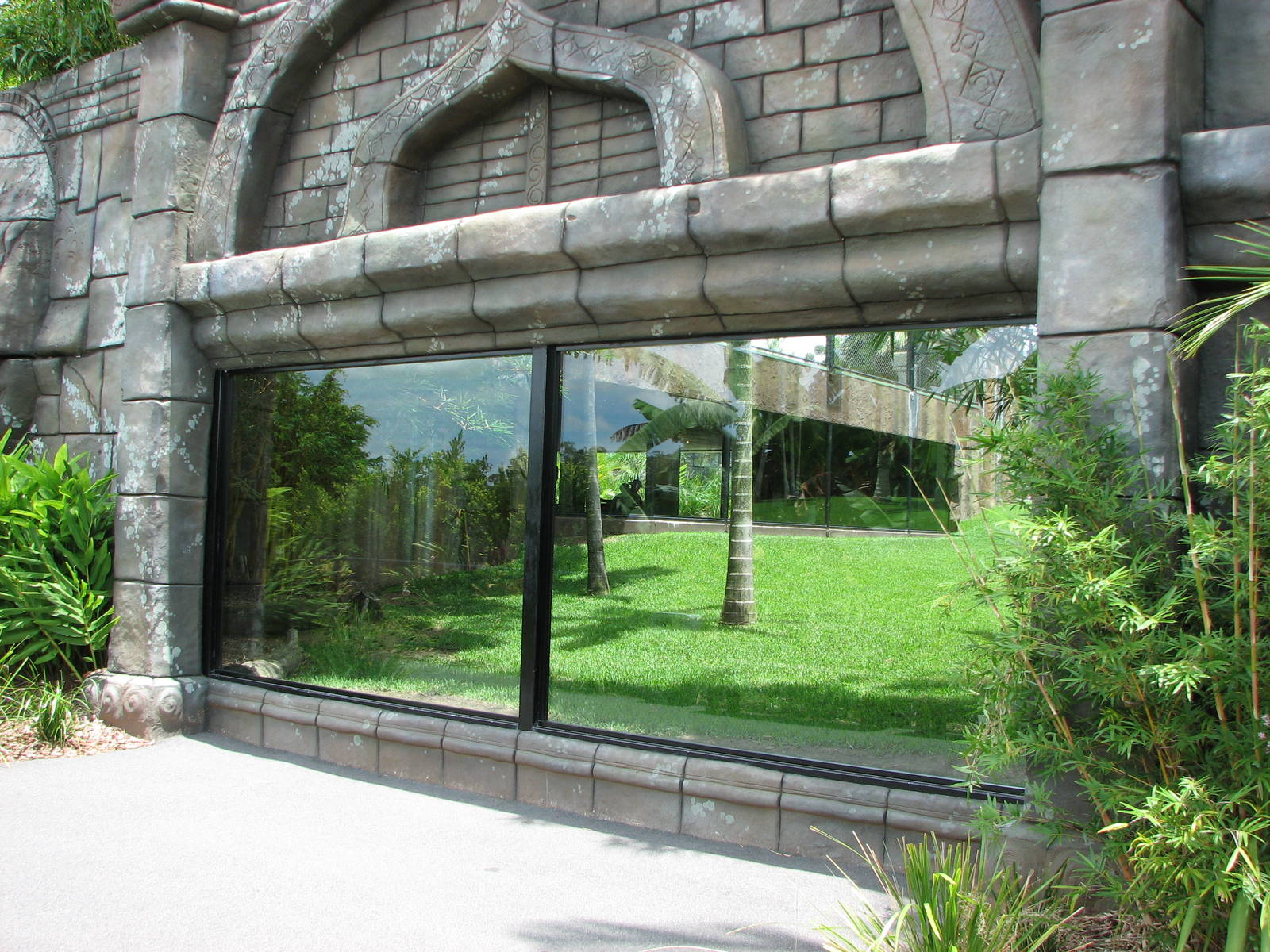 Australia Zoo 2007 - Tiger exhibit viewing window