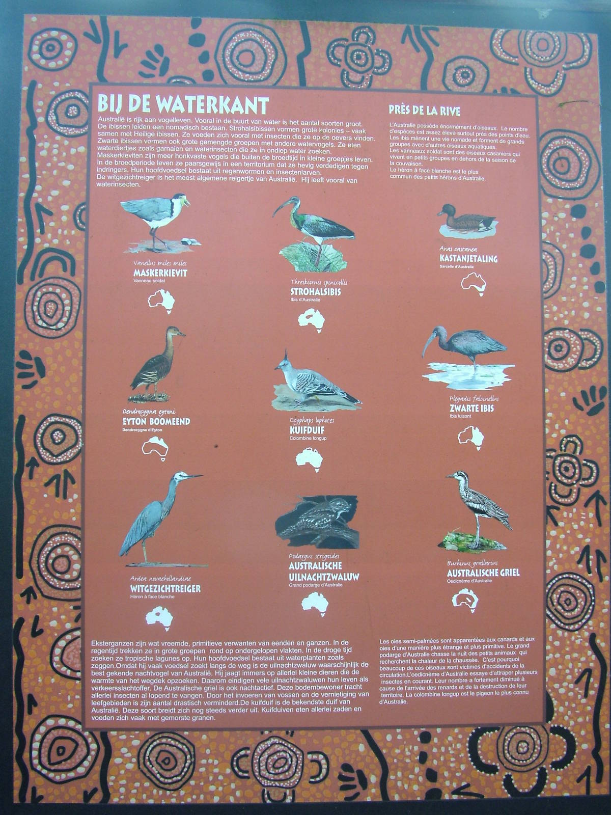 Australian Aviary label at Planckendael Jan 09