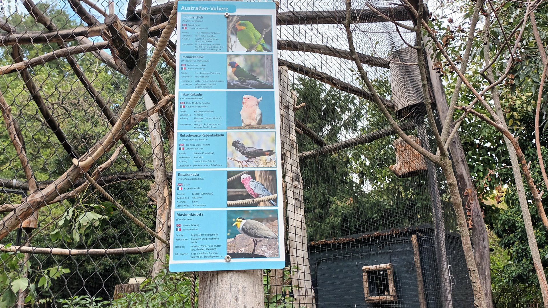 Australian Aviary Signage