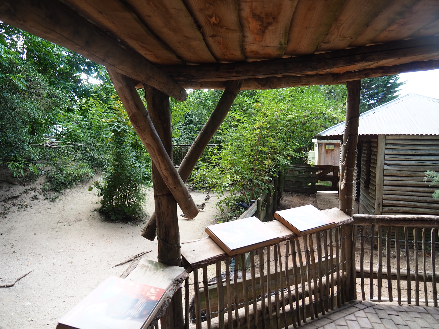 Australian exhibit - Barn and part of viewing area, 2022-08-28
