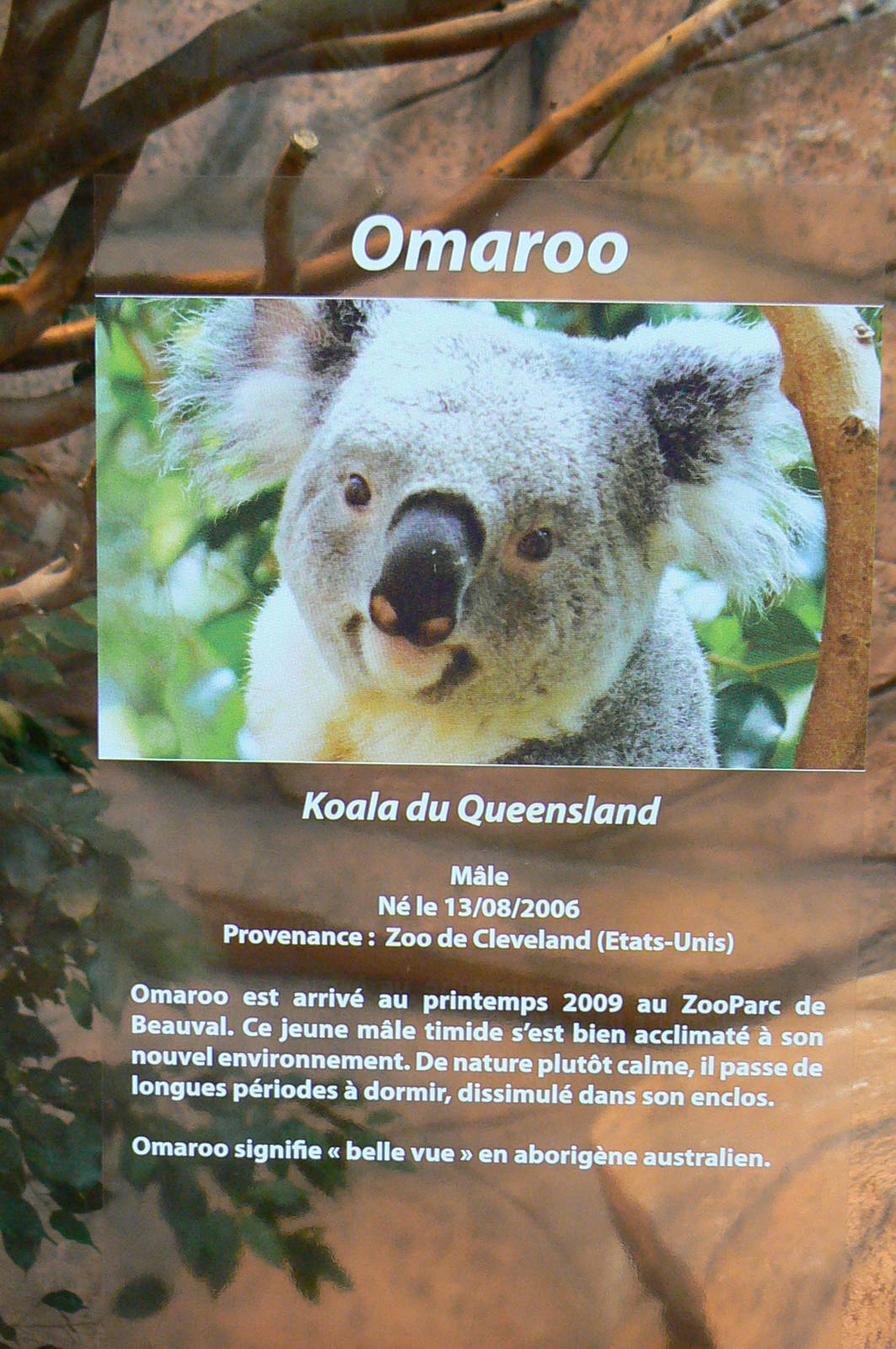 Australian greenhouse - Omaroo signage