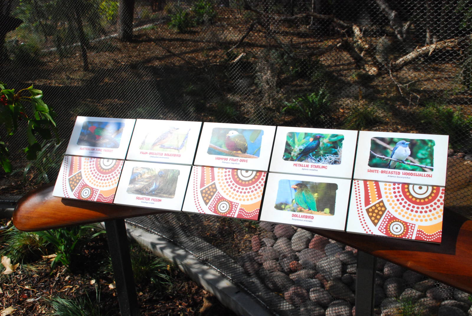 Australian Outback- third aviary signage