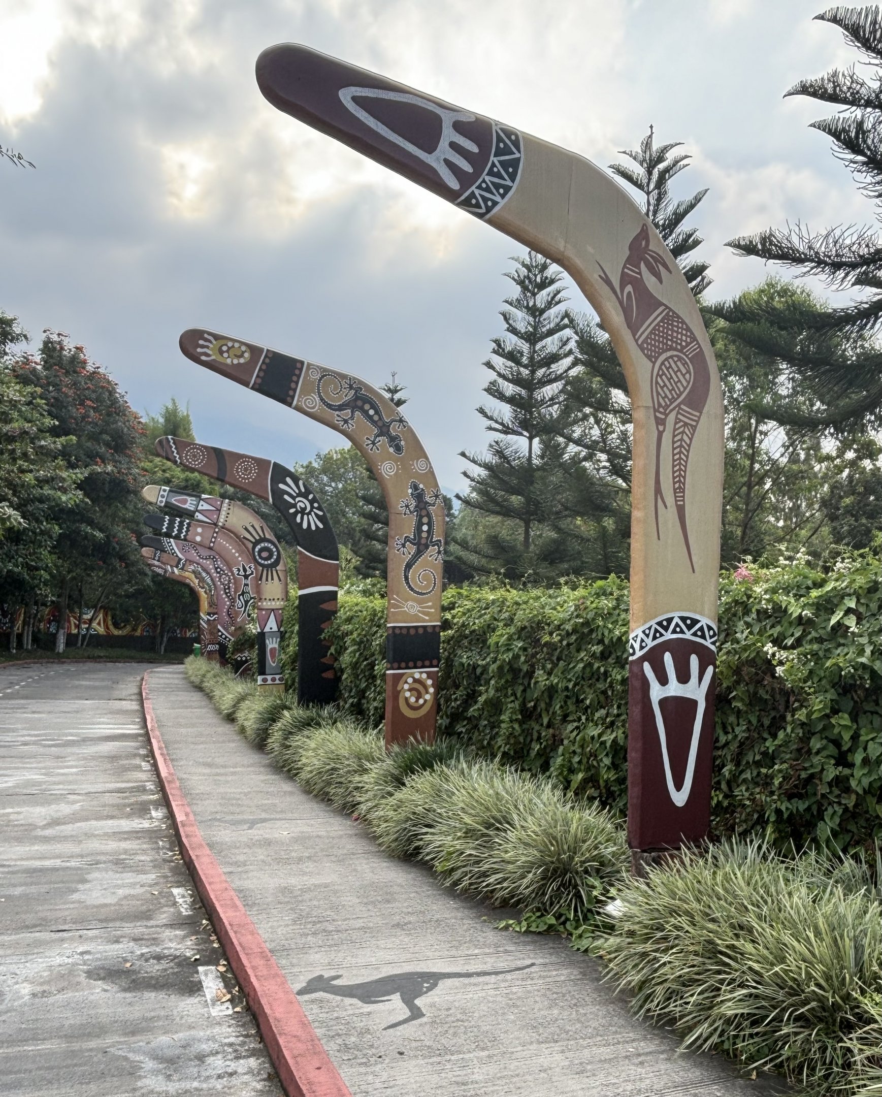 Australiana Pathway - huge boomerangs