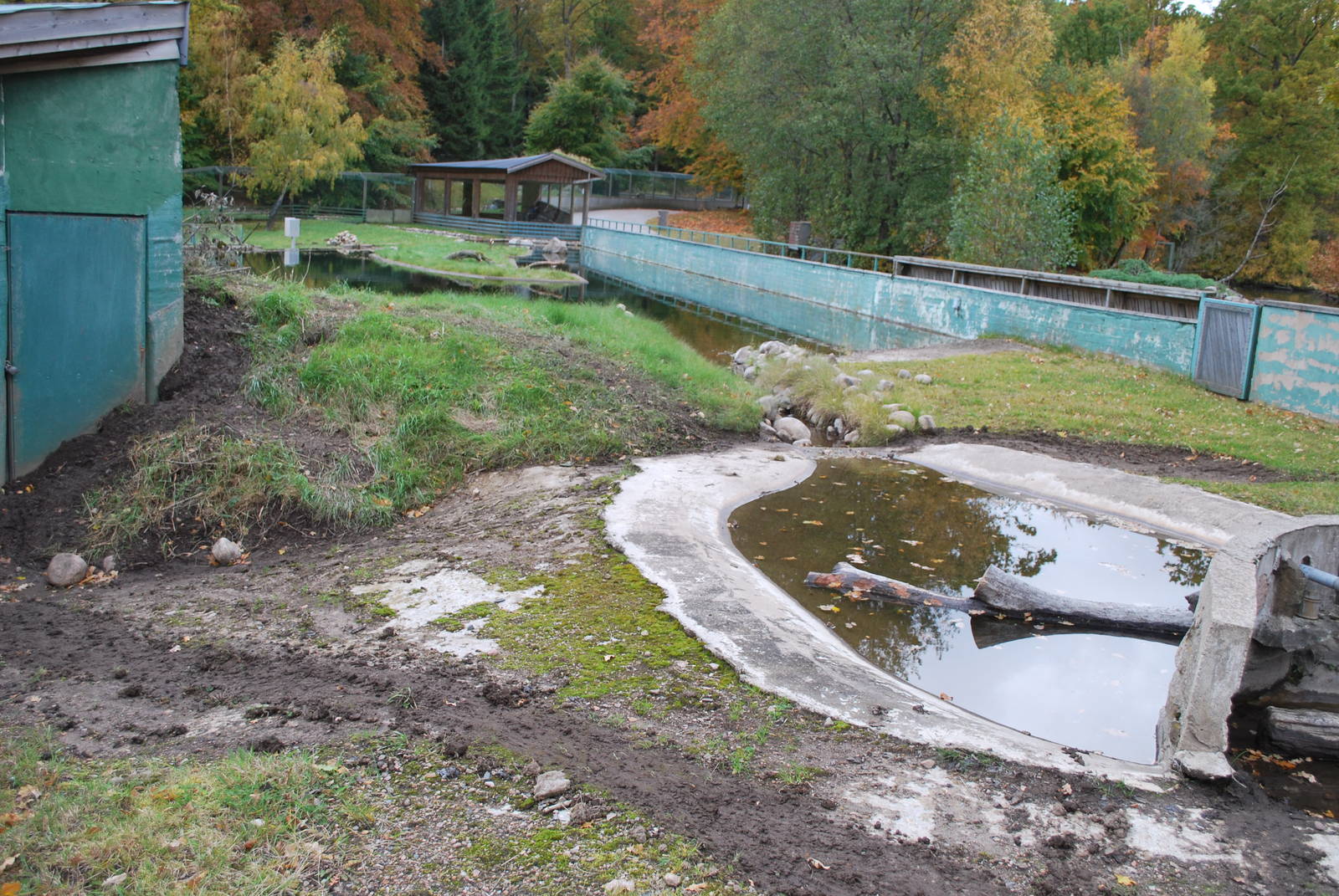 Autumn in Skanes Animal Park - the beaver enclosure