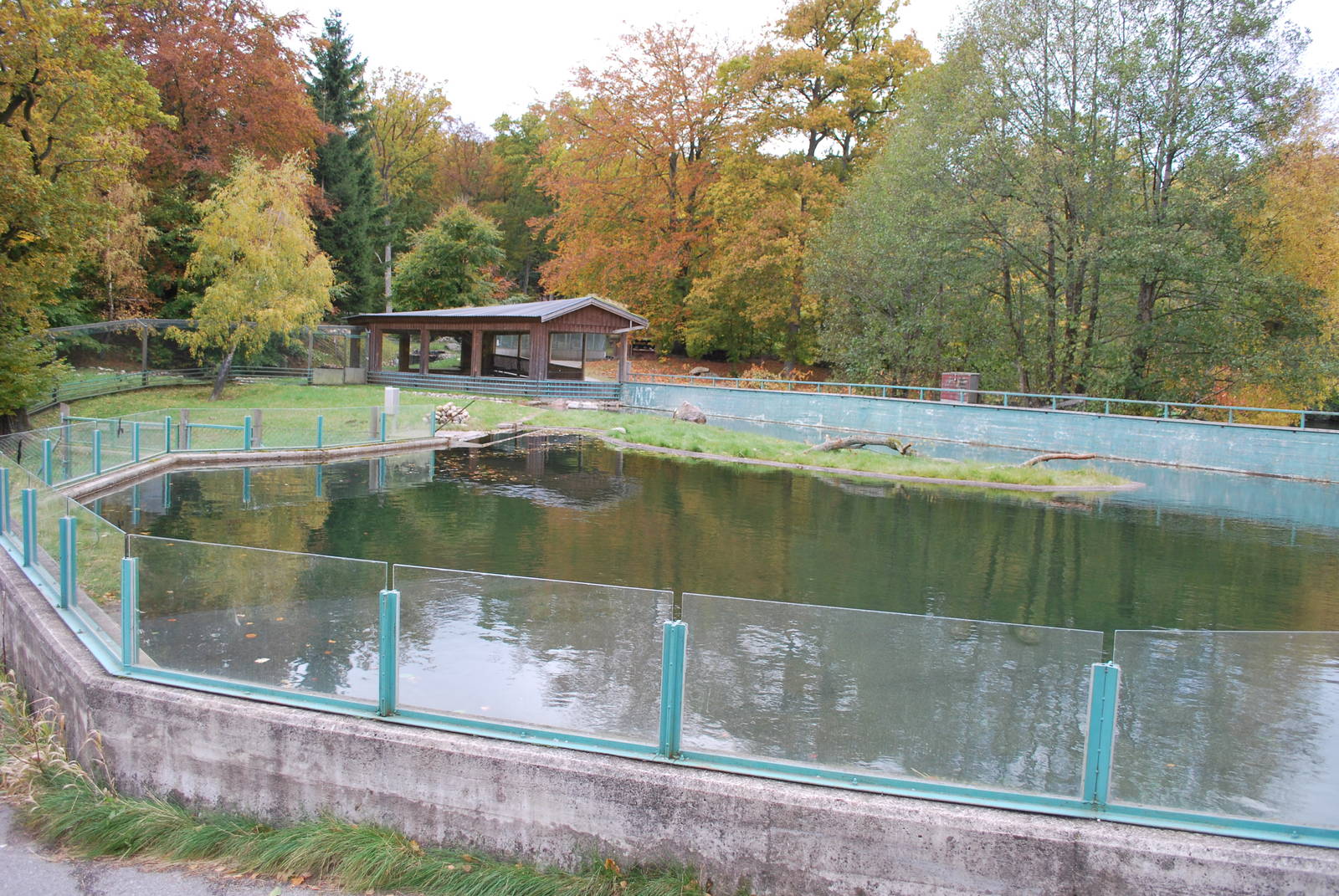 Autumn in Skanes Animal Park - the beaver enclosure
