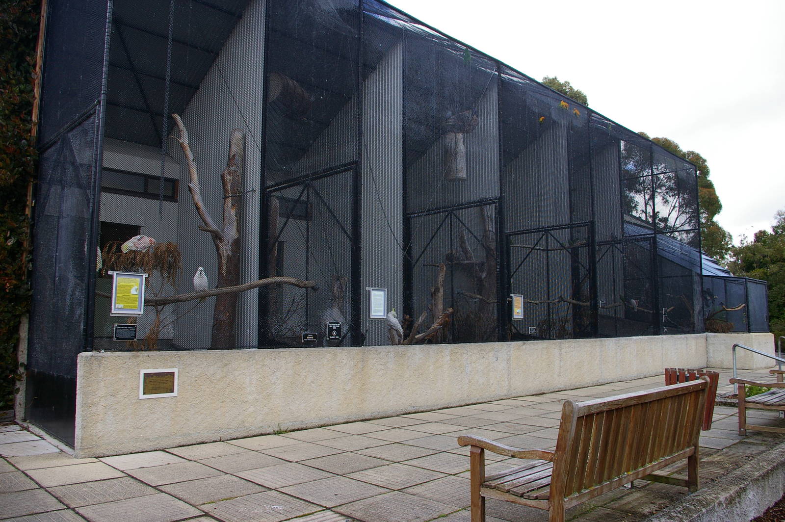 aviaries at Dunedin Botanic Gardens, NZ