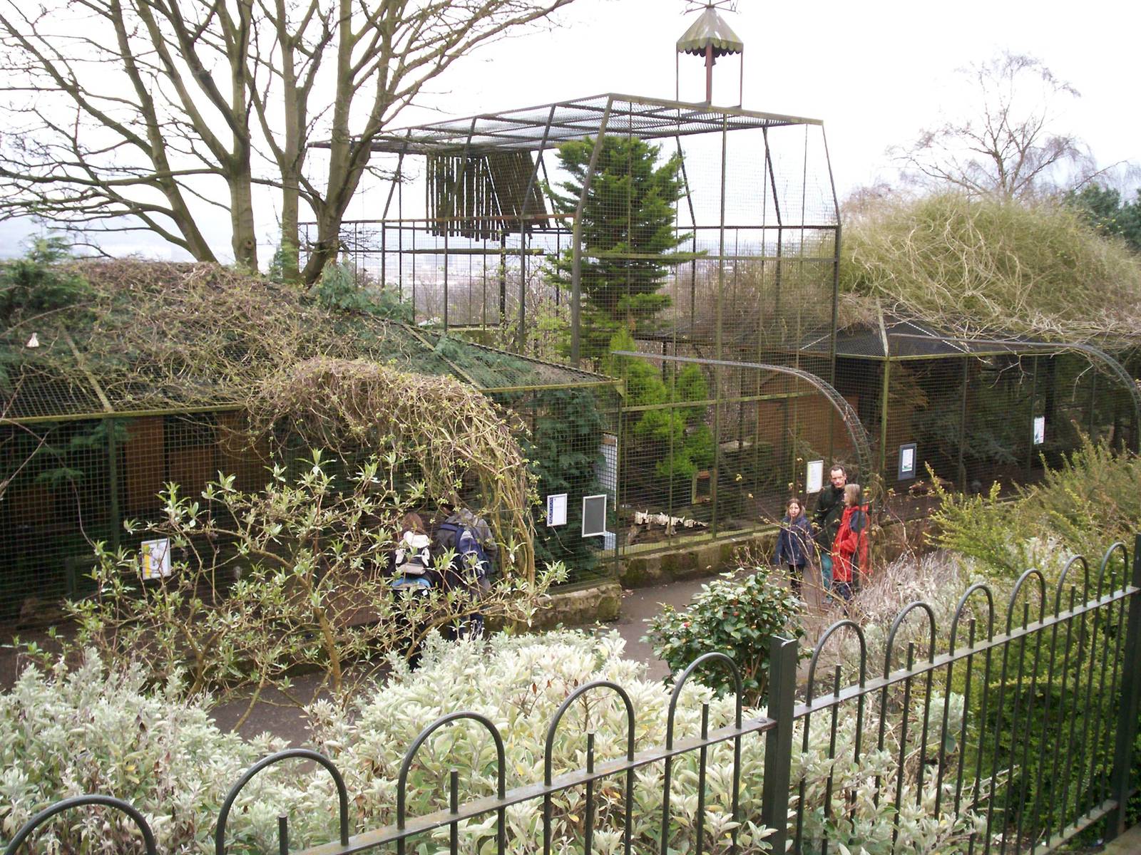Aviaries at Edinburgh zoo