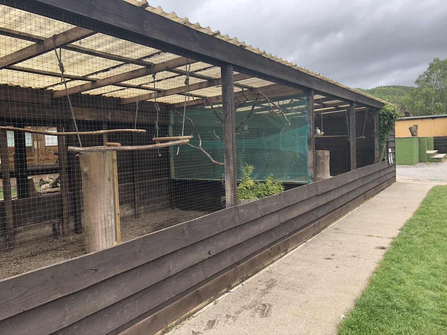 Aviaries at Lake District Wildlife Park (May 2019)