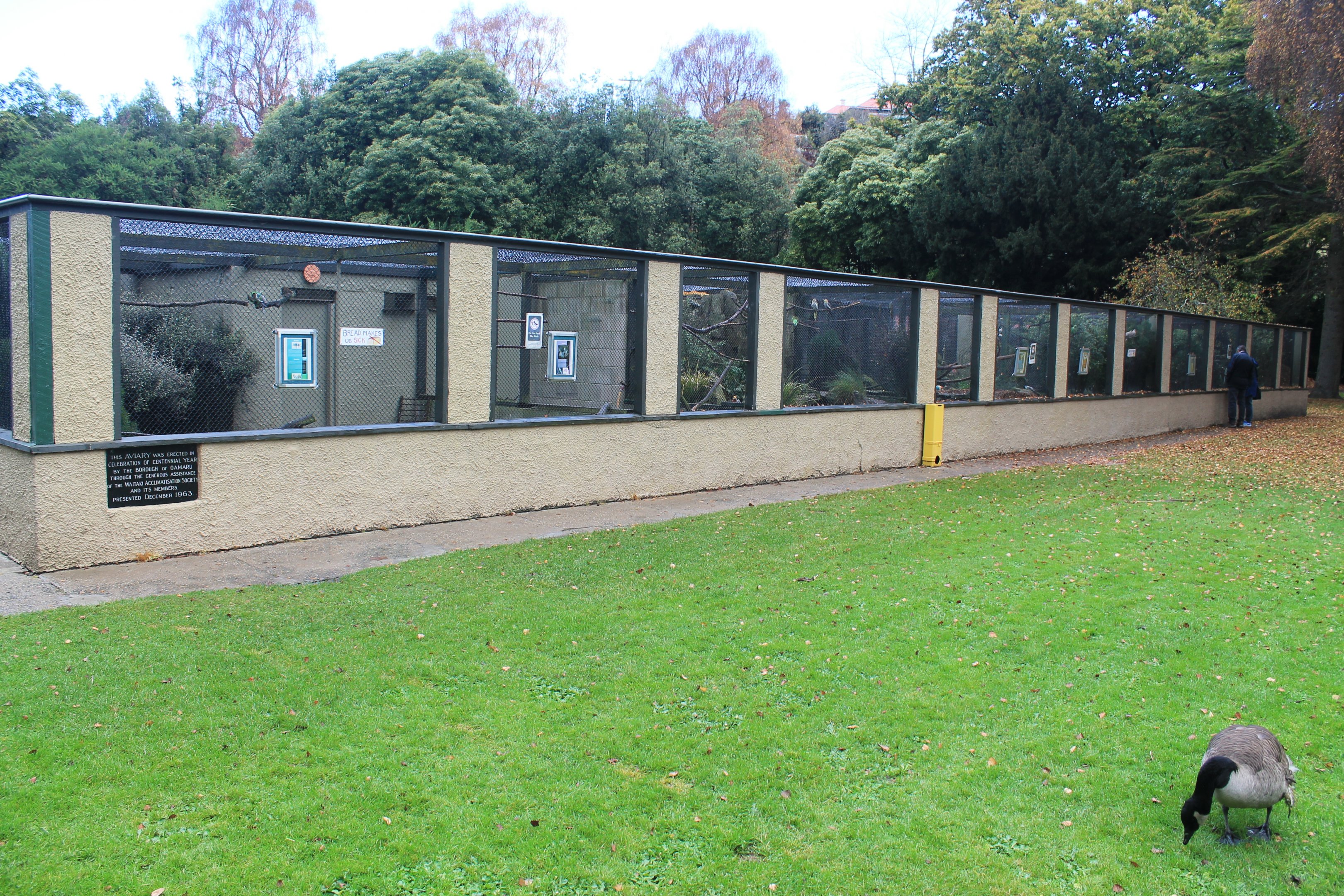 Aviaries at Oamaru Public Gardens