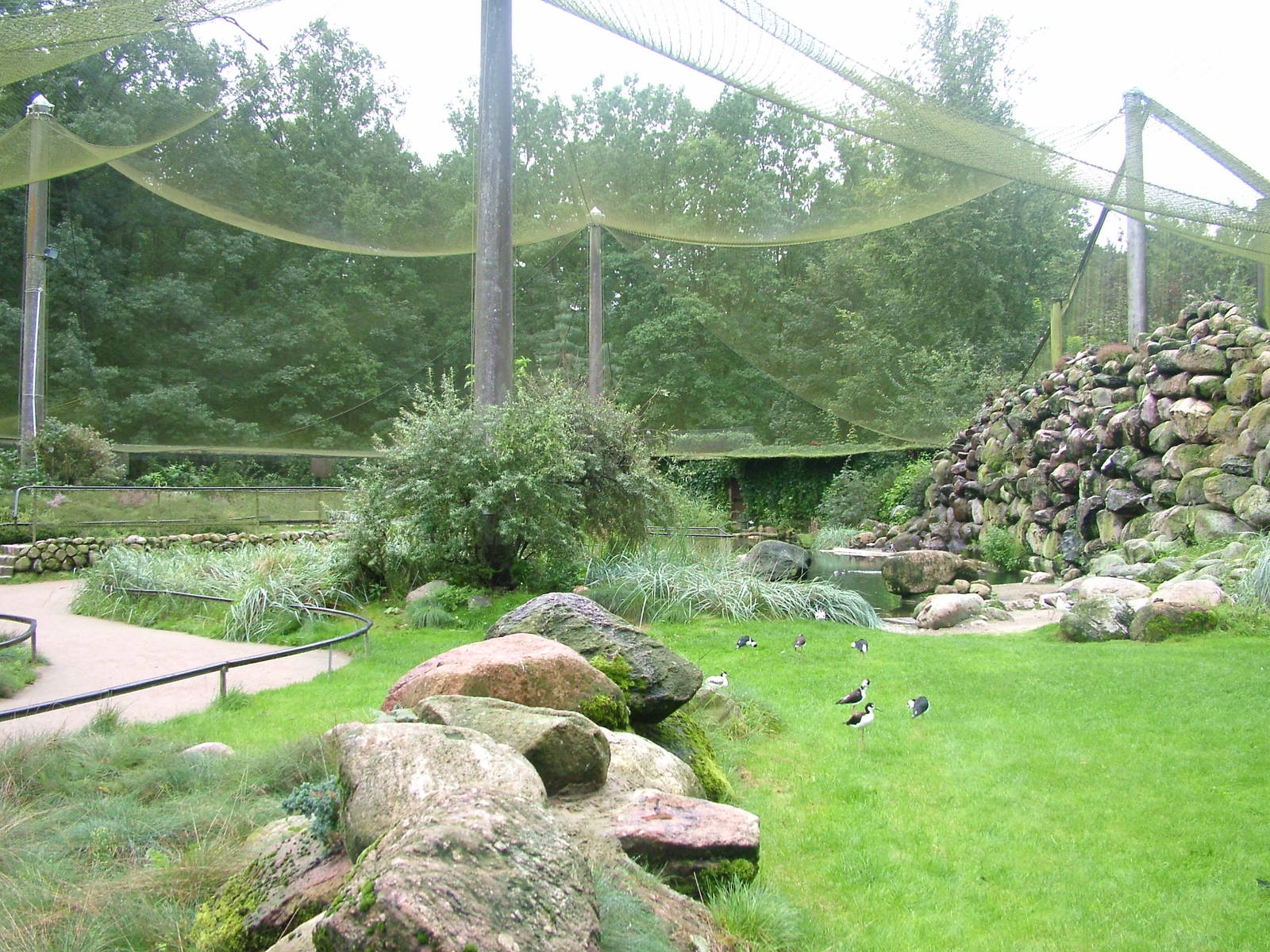 Aviary for coastal birds at Zoo Rostock Sept 2007