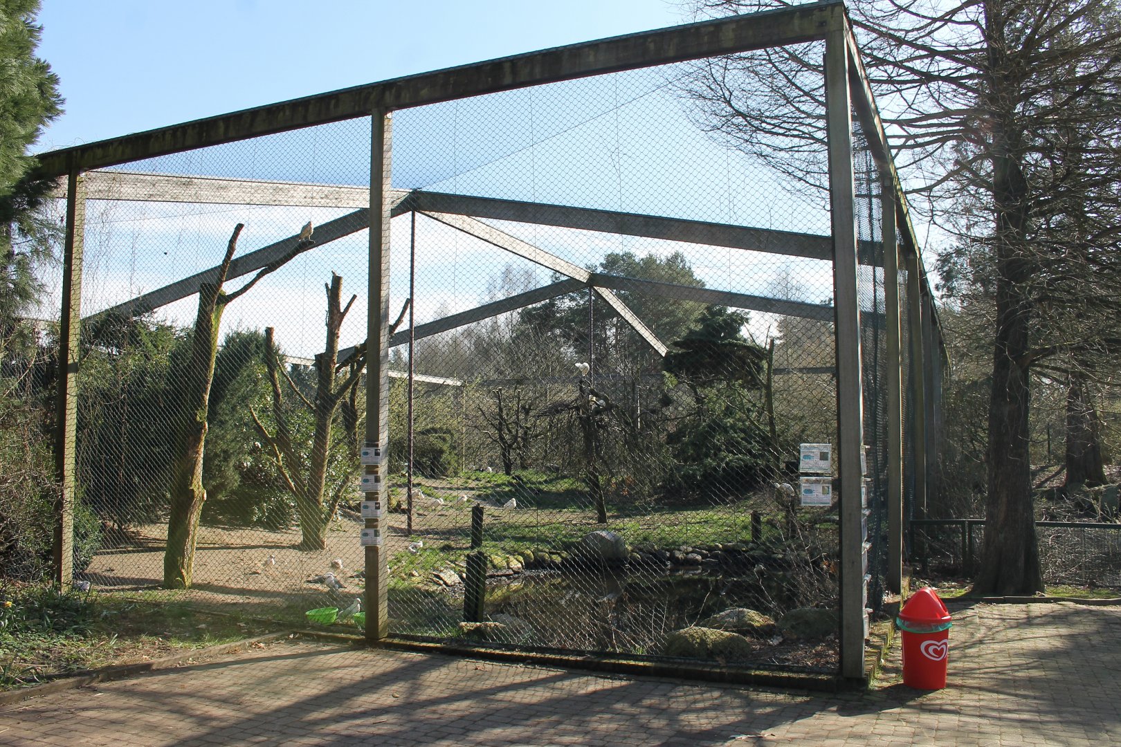 Aviary for different kinds of gulls, ibis and spoonbills (24/3-19)