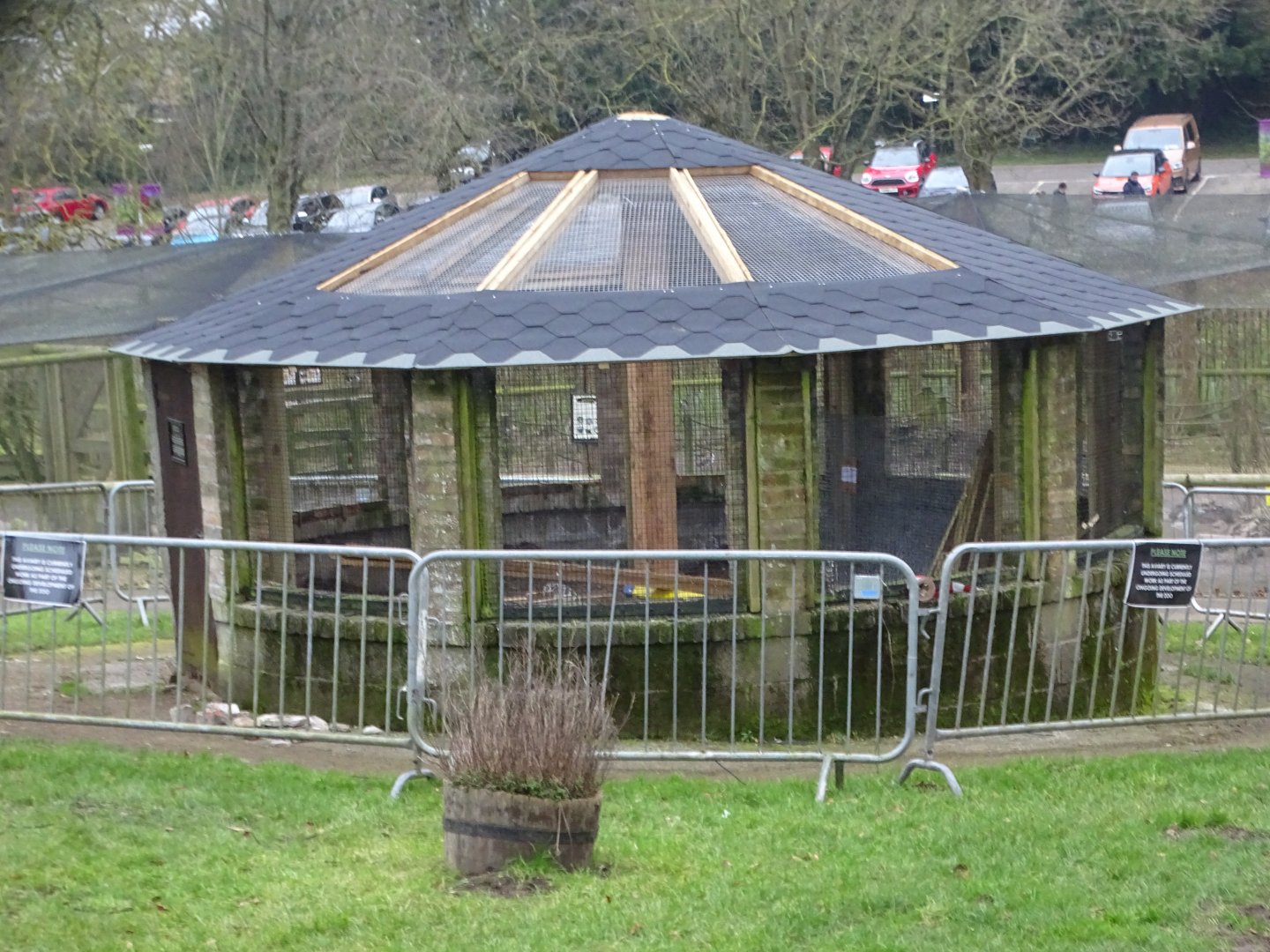 Aviary refurbishment taking place, 8th February 2025