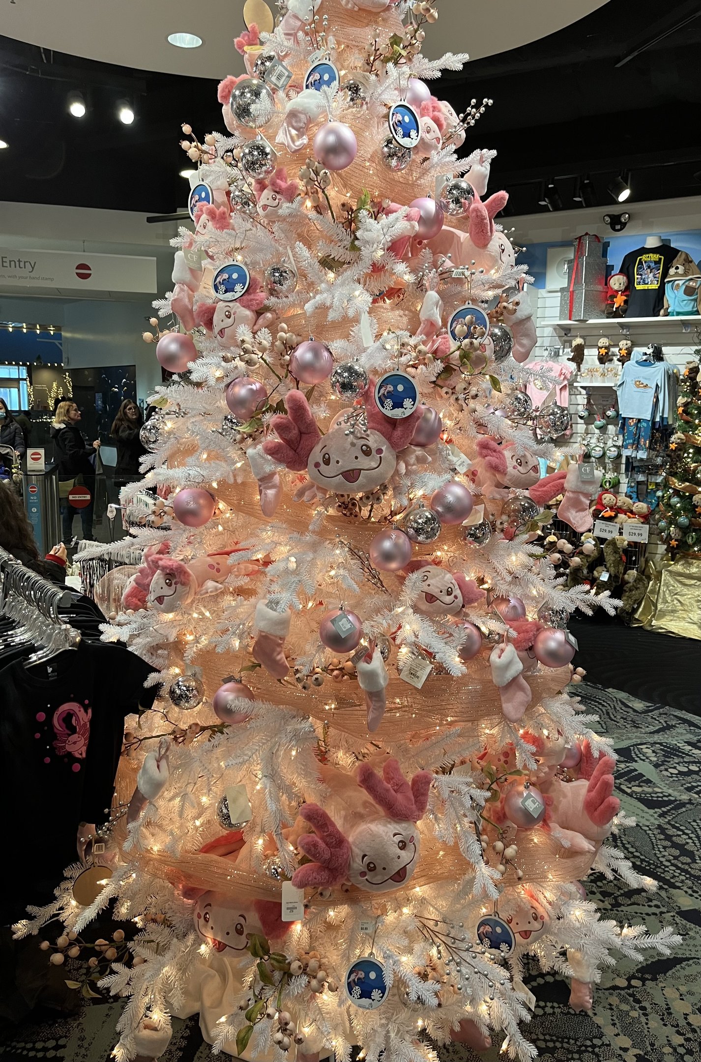 Axolotl-themed Christmas Tree