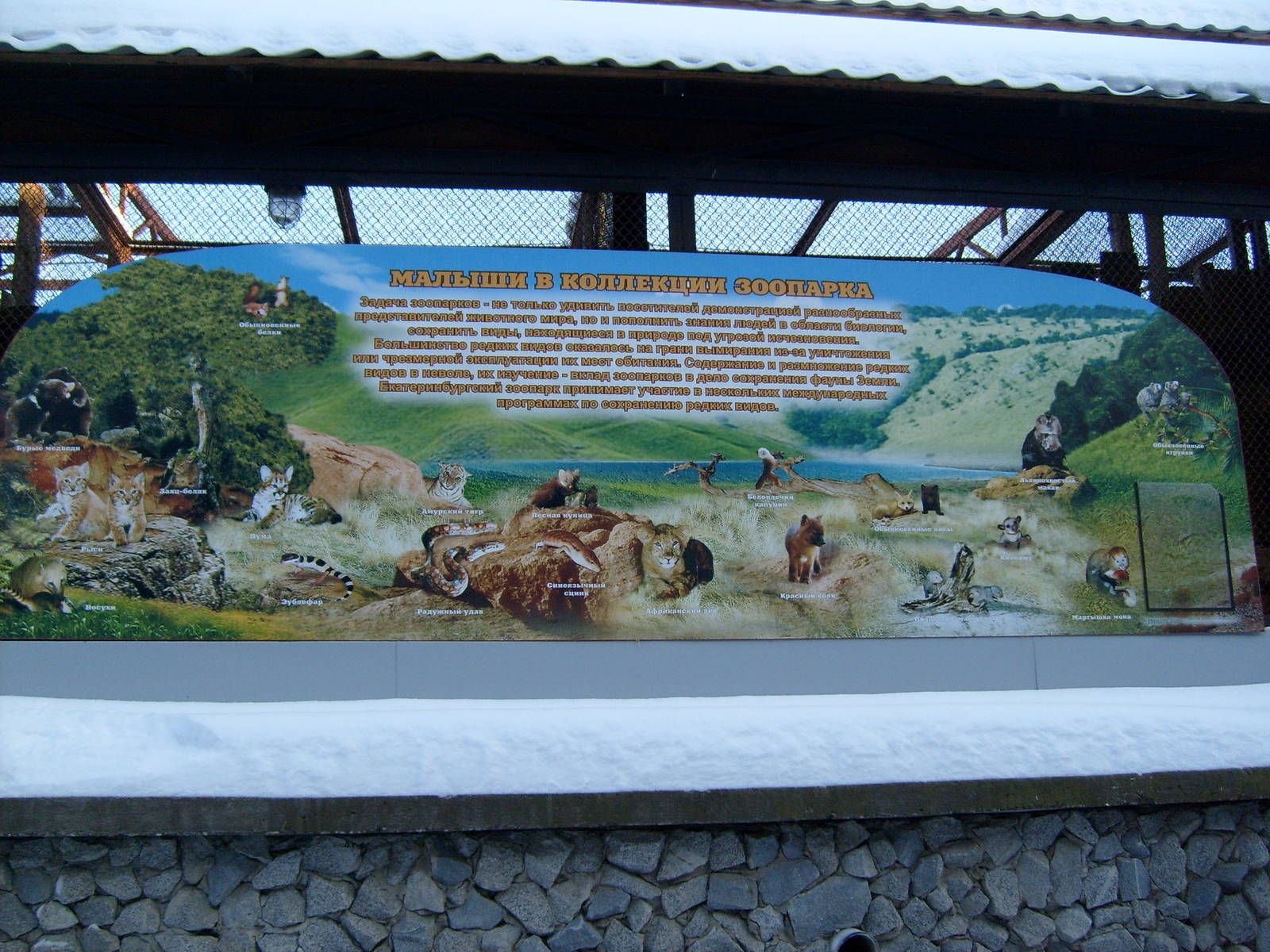 Babies of the zoo info board (demolished)