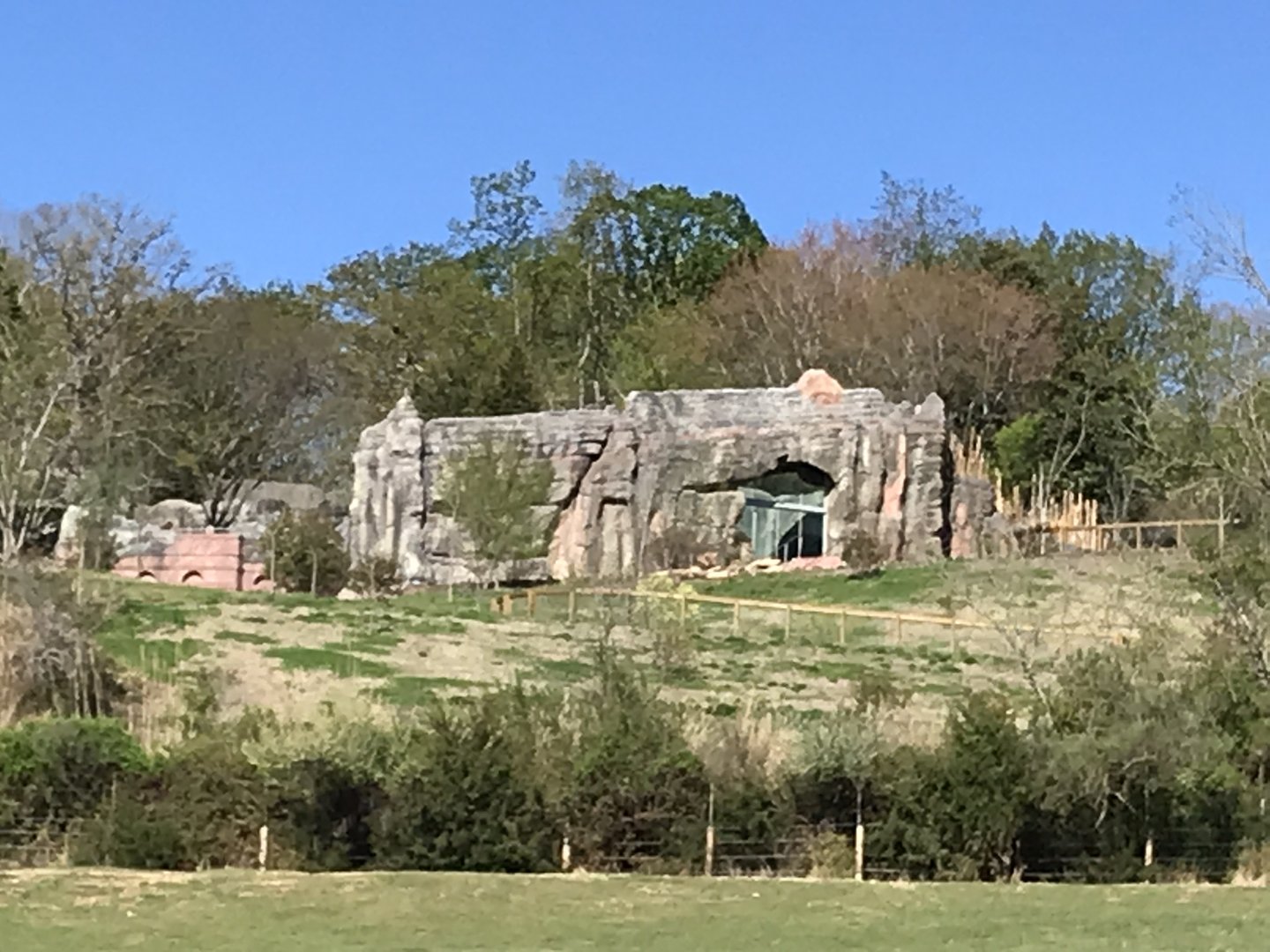 Baboon Habitat Construction seen from Zoofari