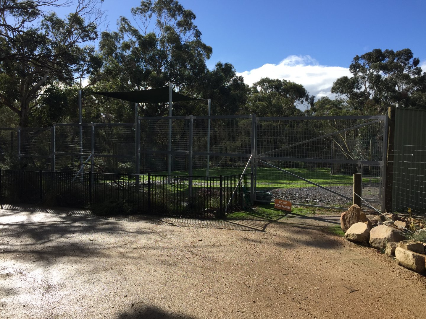 Back of Giraffe Exhibit