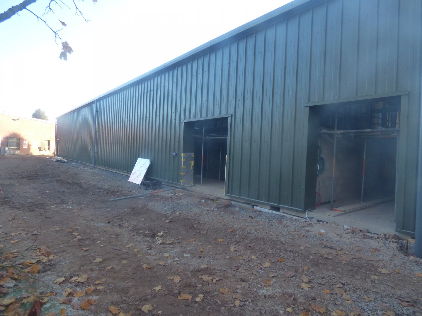 Back of new Chimpanzee house