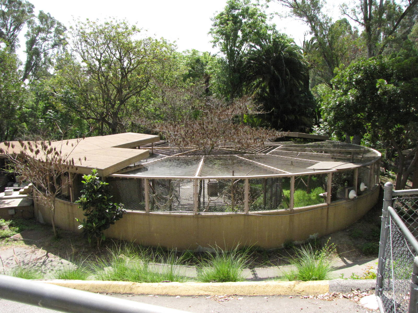 Back View of A Roundhouse