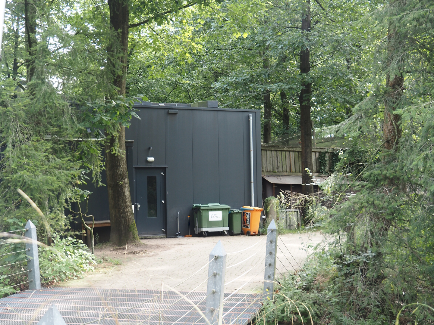 Backside of the Hanuman langur exhibit, 2024-08-18