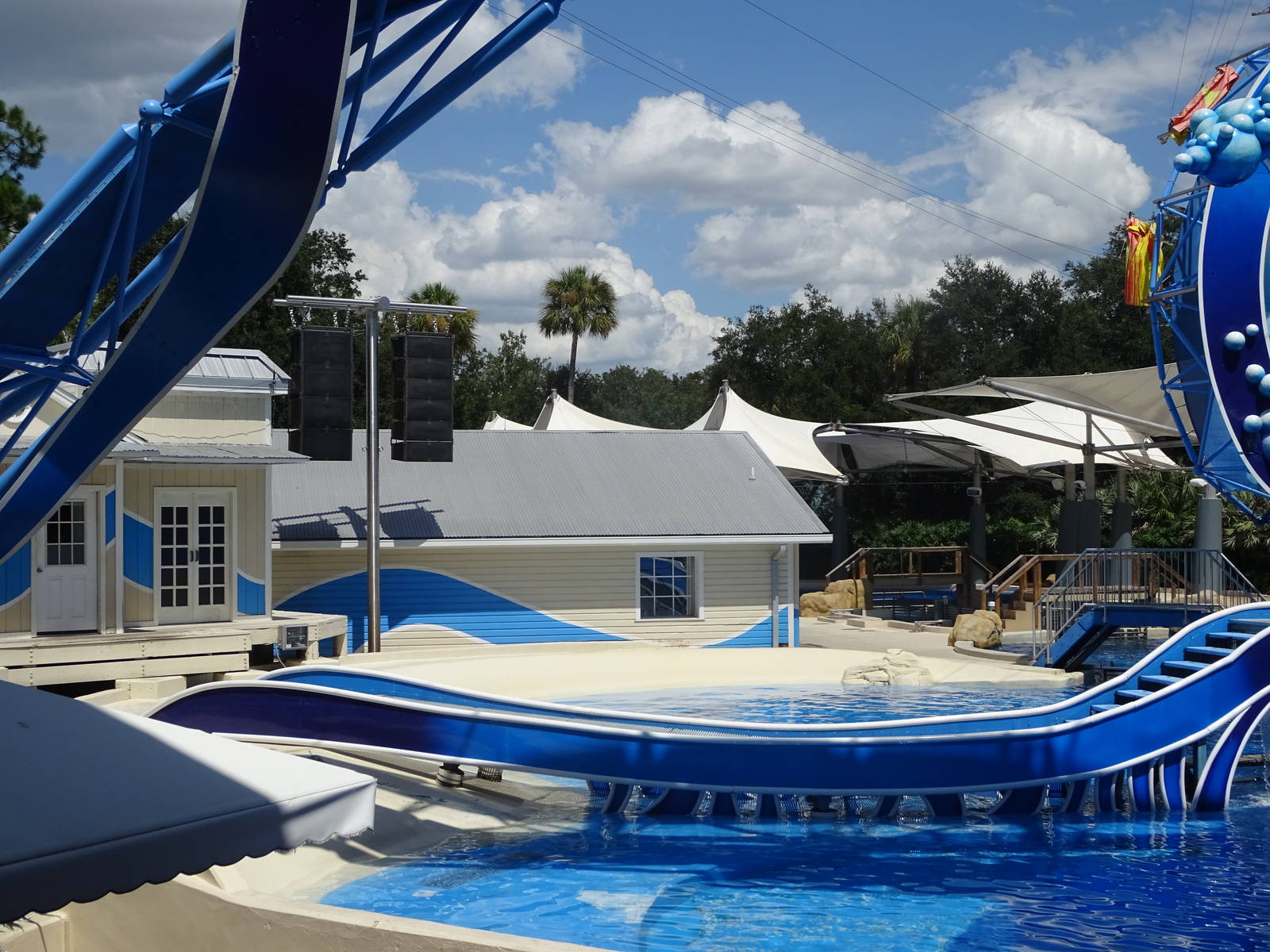 Backstage Areas of the Dolphin Stadium at SeaWorld Orlando