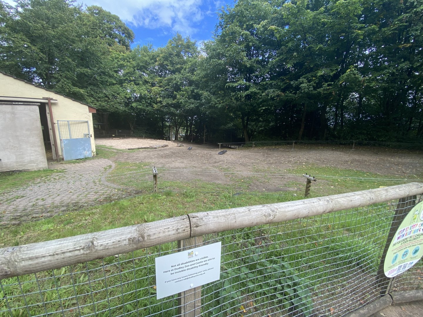 Bactrian camel enclosure