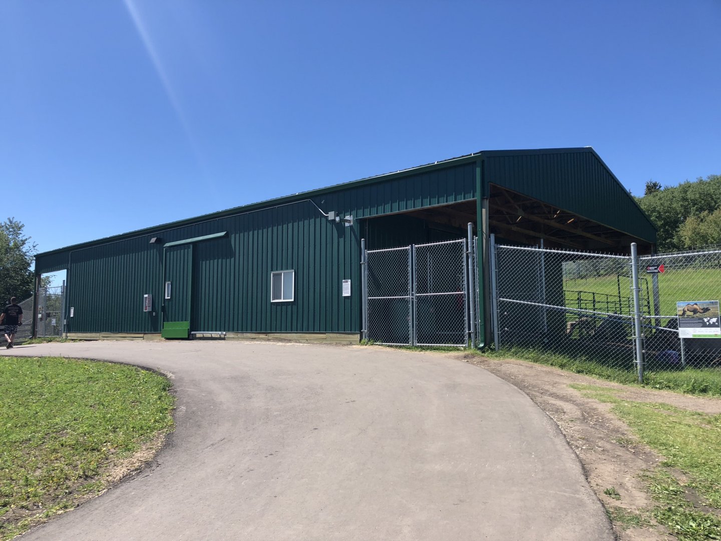 Bactrian Camel House at Edmonton Valley Zoo (July 2022)