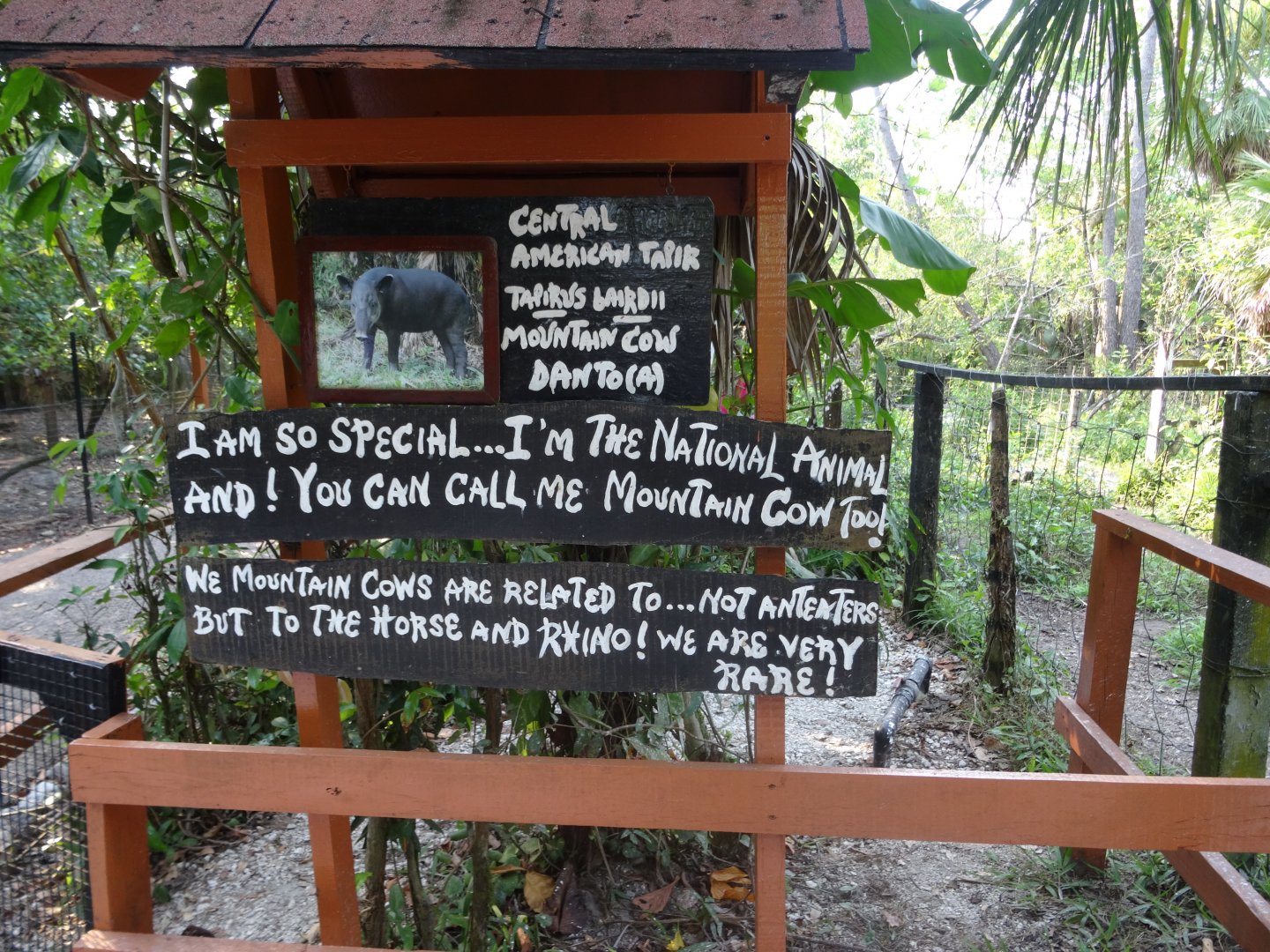 Baird's Tapir Signage