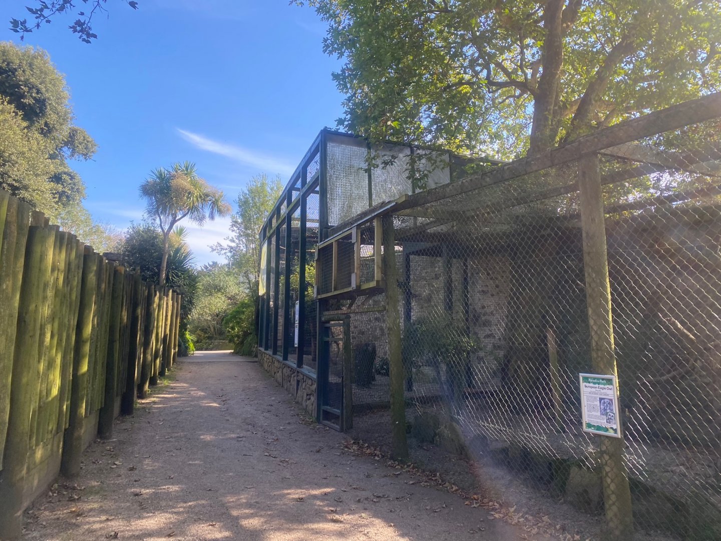 Bald eagle and European eagle-owl aviaries 081023