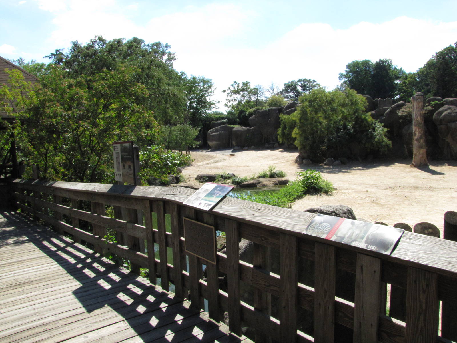 Baltimore Zoo - Front of Savannah exhibit in African Journey