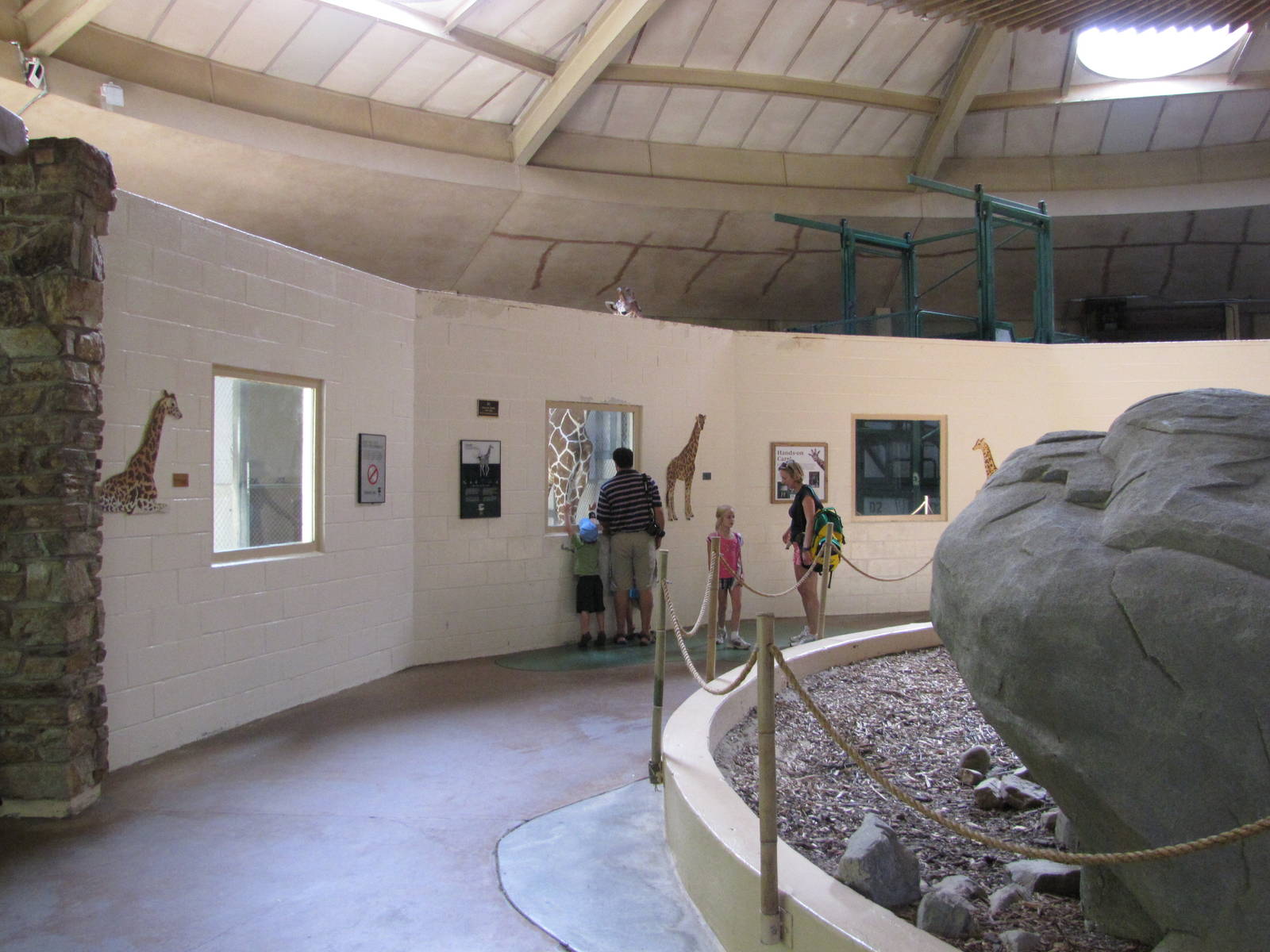Baltimore Zoo - Inside the Okapi and Giraffe House