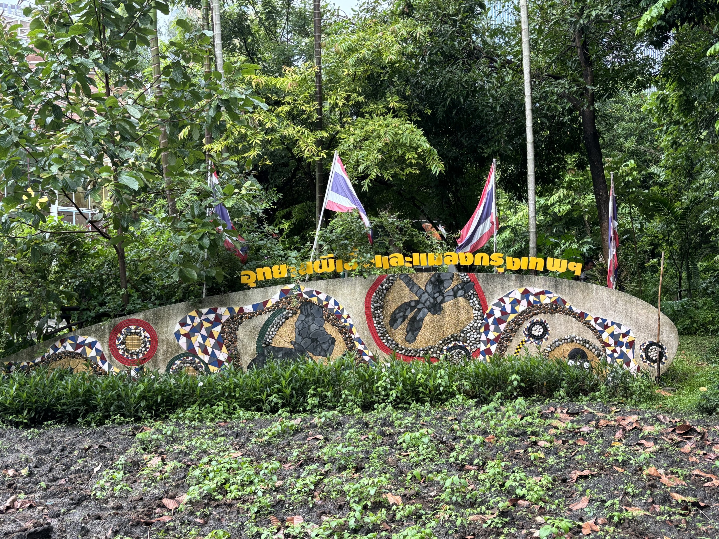 Bangkok Butterfly Garden - display in park