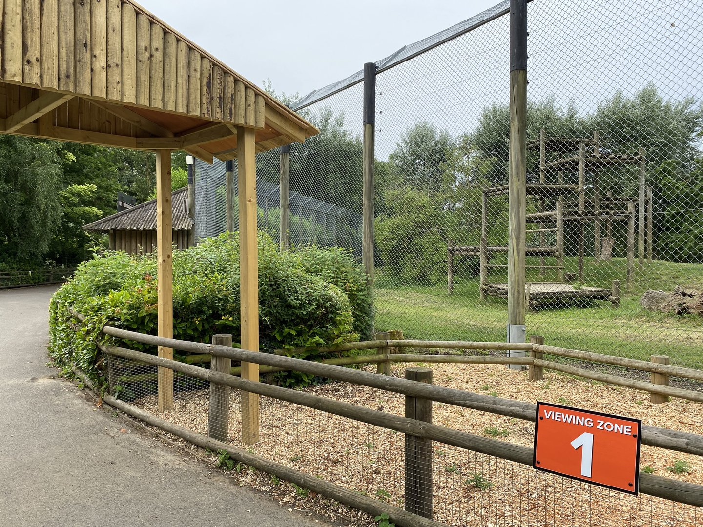 Banham tiger route, numbered area overlooking enclosure