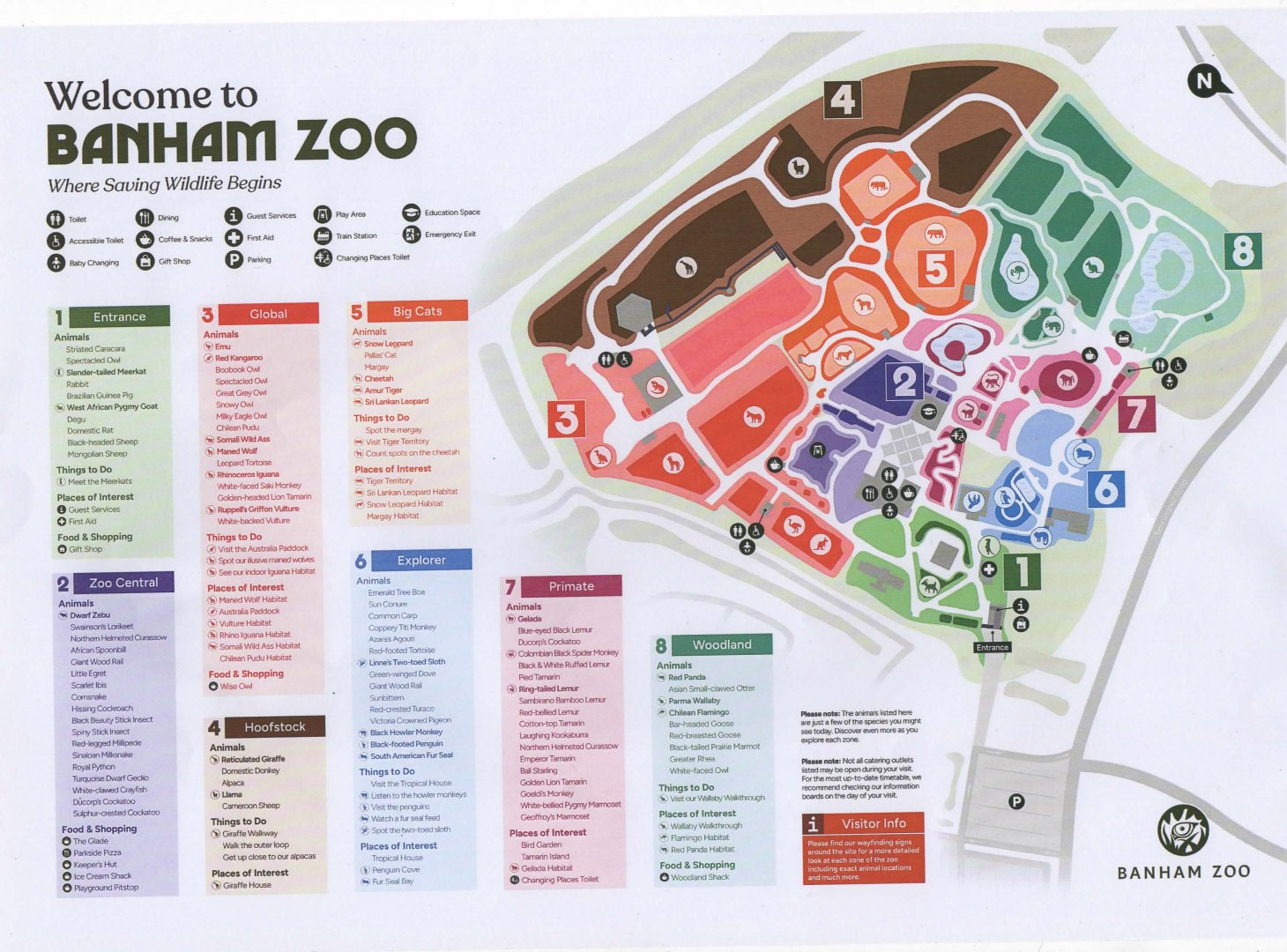 Banham Zoo New Map