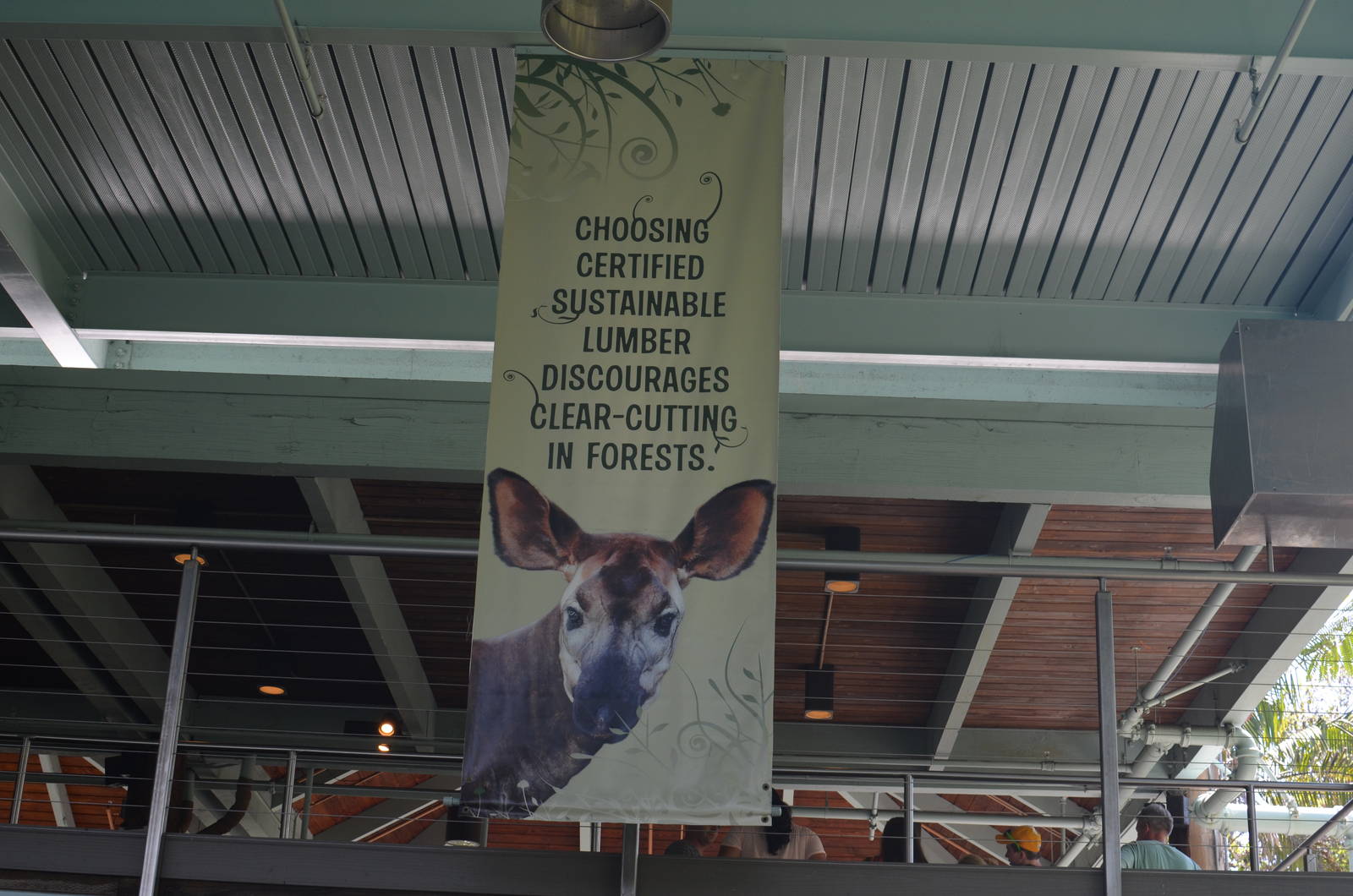 Banner Hanging In Loading Platform For Tour Buses