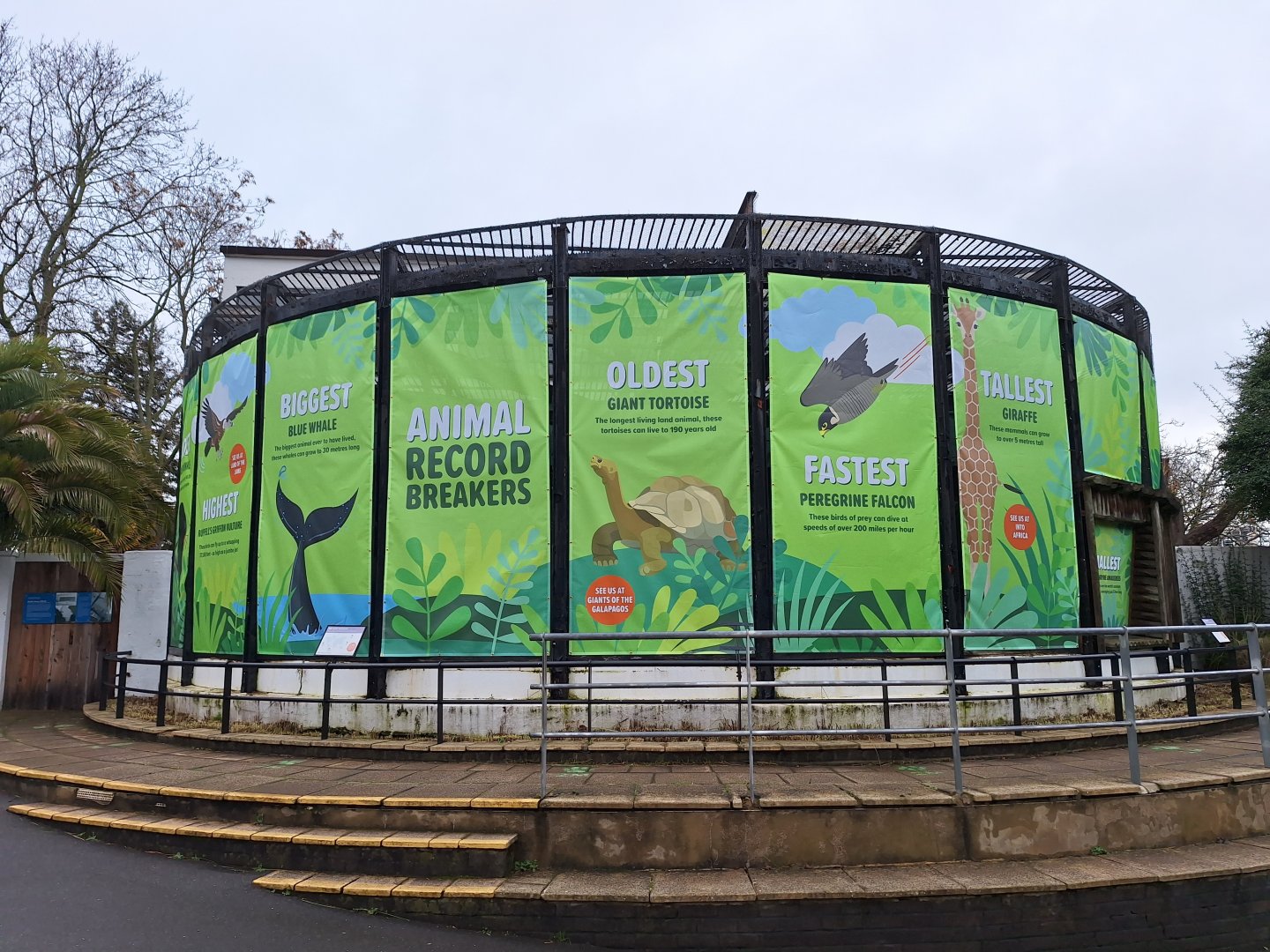 Banners covering the Roundhouse- 9th February 2024