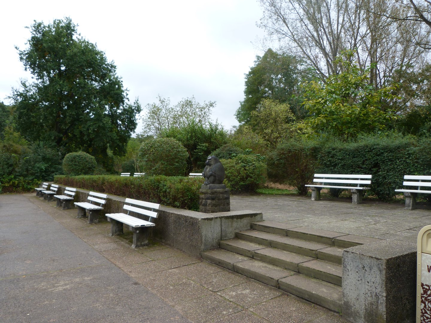 Barbary macaque viewing area -Tierpark Berlin (2024)
