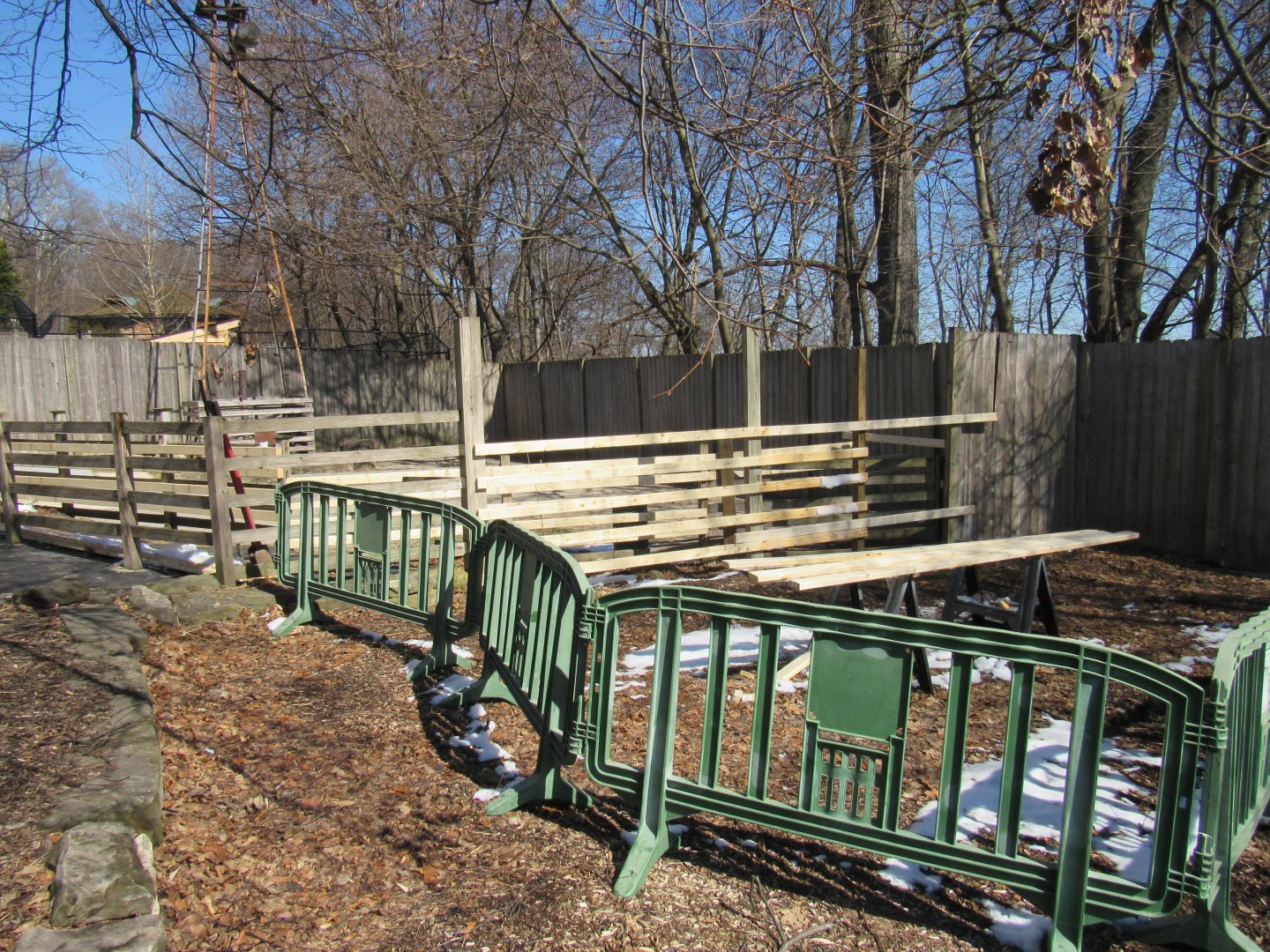 Barn in Wild Prairie Fence Work