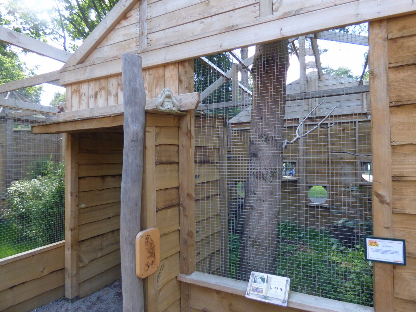 Barn Owl Aviary at The Terry Prachett Owl Aviary