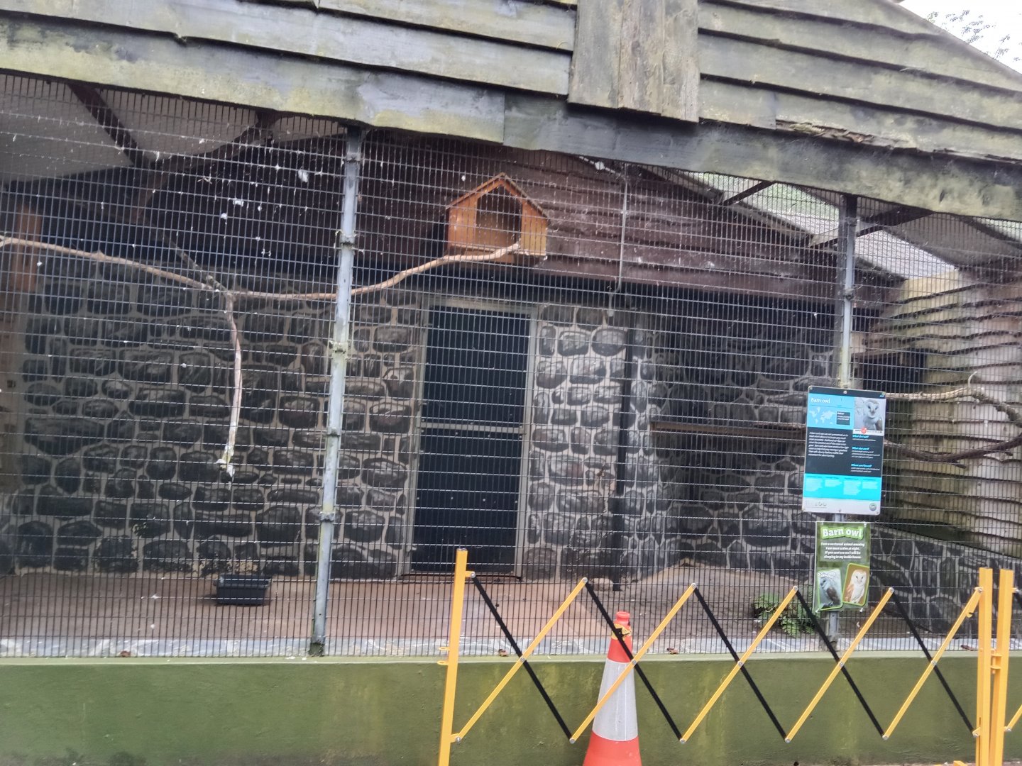 Barn owl aviary