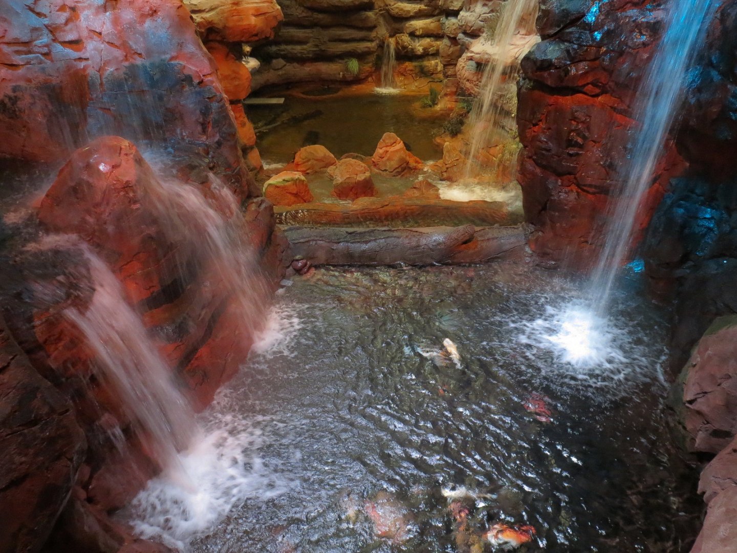 Bass Pro Shops Las Vegas - Koi Pond (Foreground), Native Pond