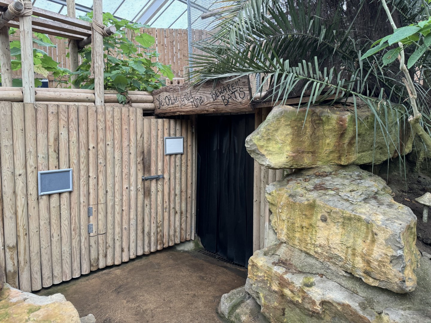 Bat Cave Entrance at Woodside Wildlife Park (May 2024)